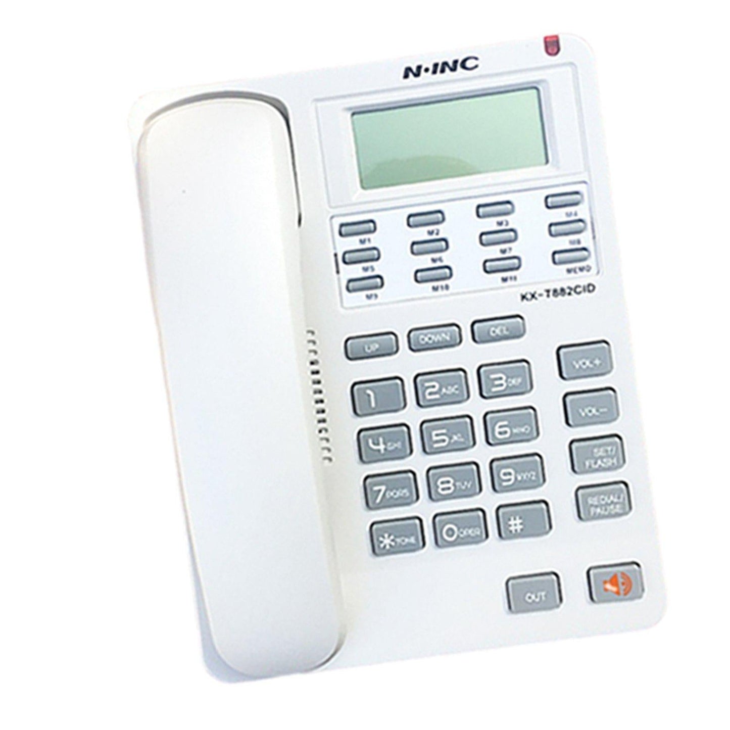 Corded Telephone Caller ID Volume Control Redial/P for Office Desktop white
