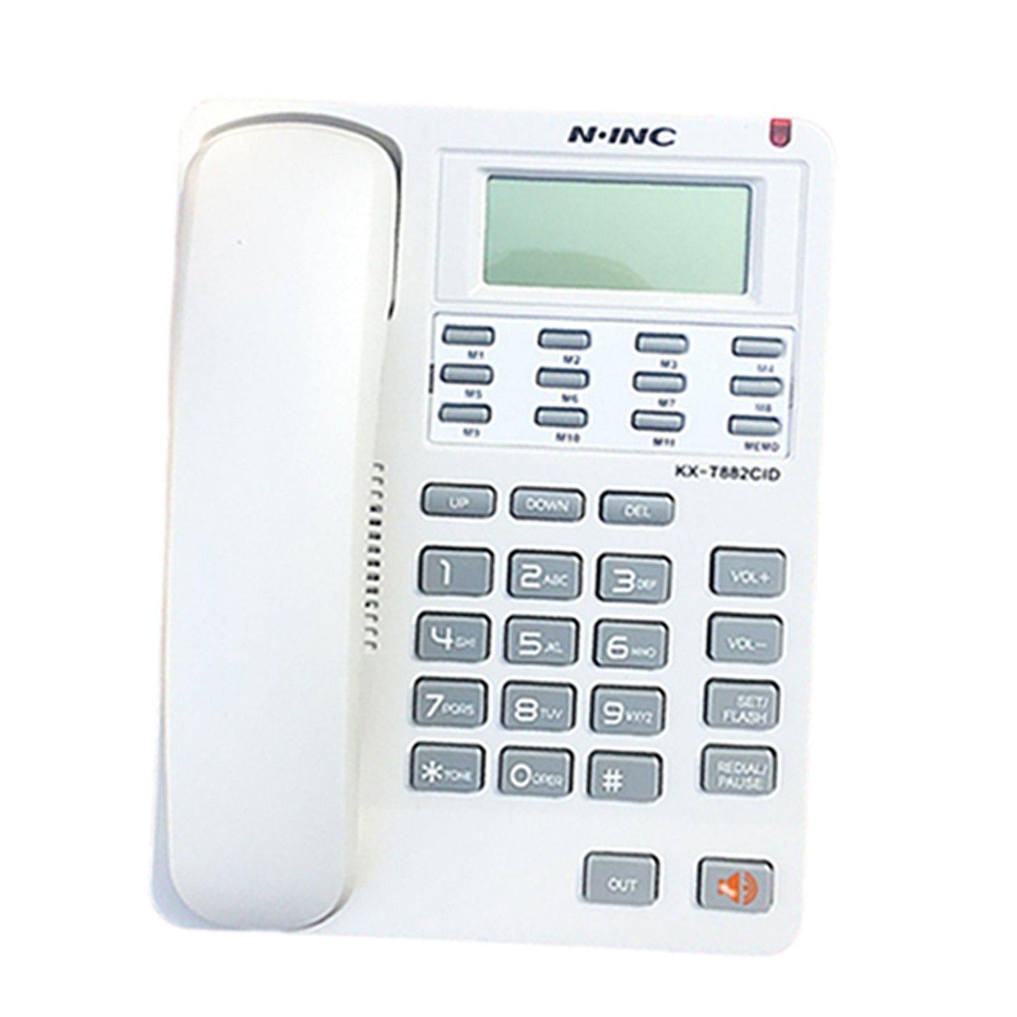 Corded Telephone Caller ID Volume Control Redial/P for Office Desktop white