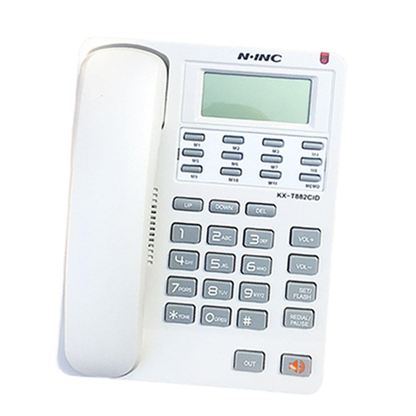Corded Telephone Caller ID Volume Control Redial/P for Office Desktop white