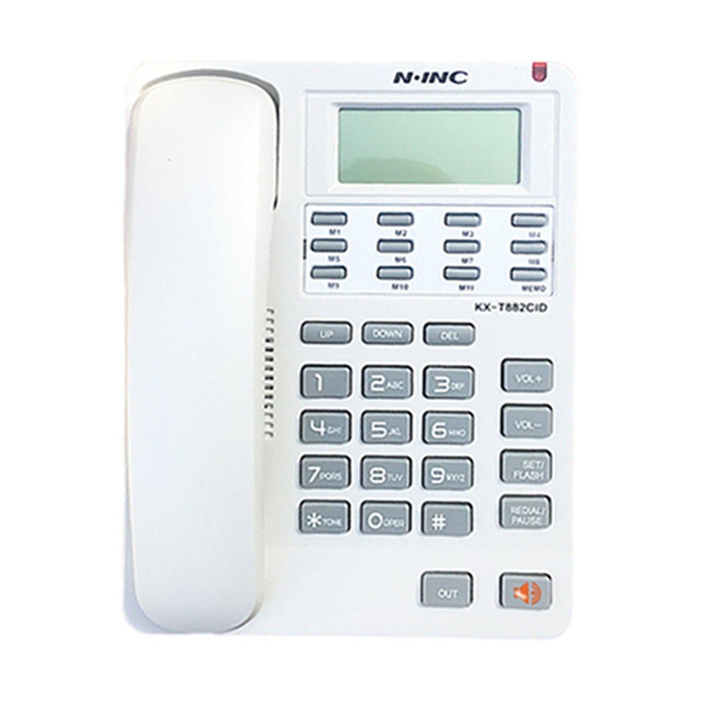 Corded Telephone Caller ID Volume Control Redial/P for Office Desktop white