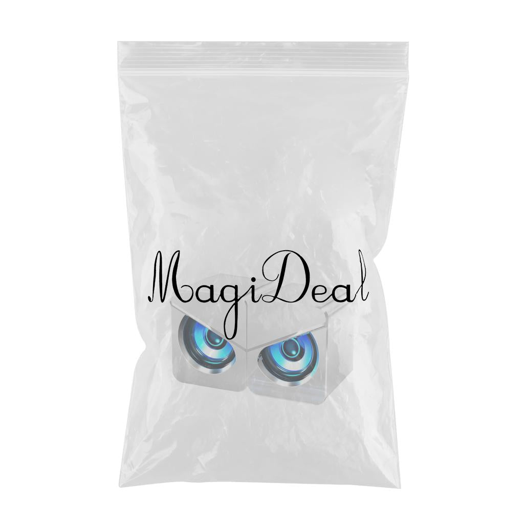 USB Powered Computer Speakers for PC Gaming Projector Home LED Light White