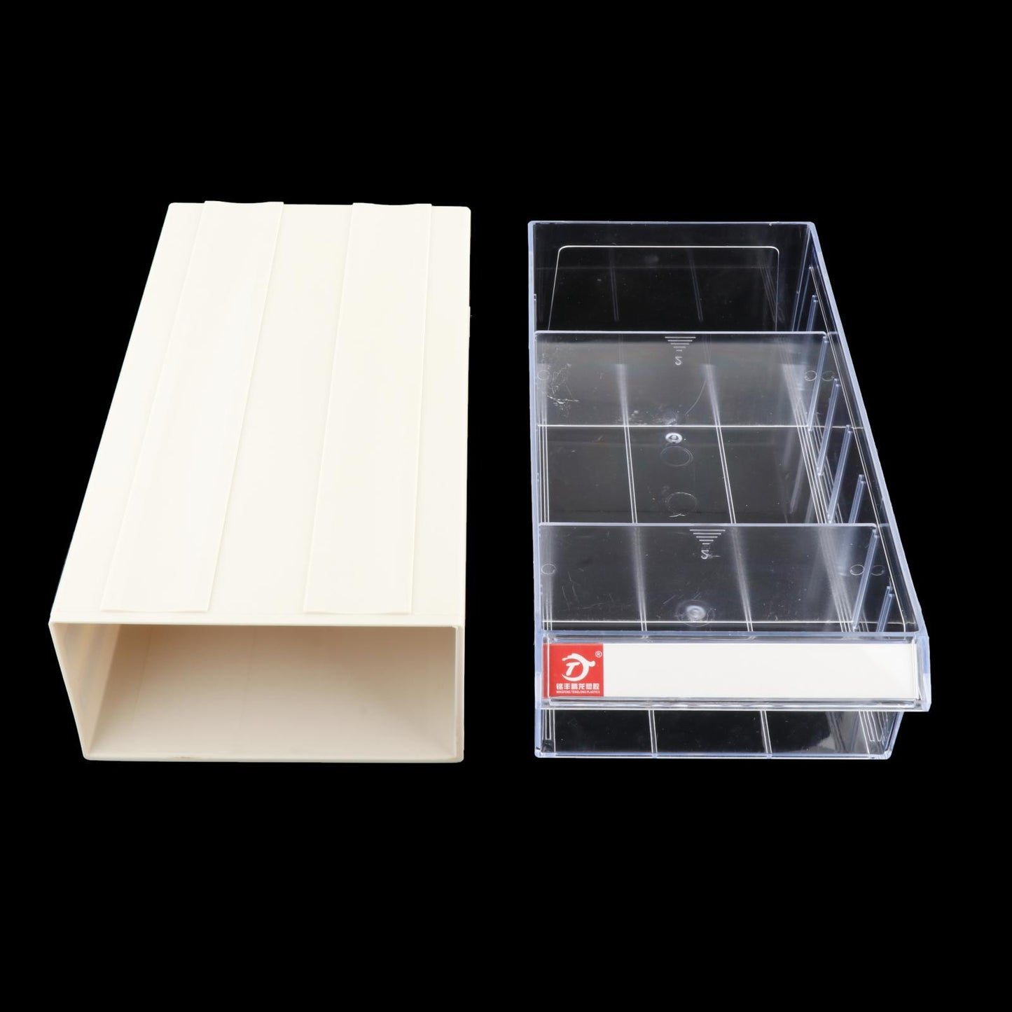 Modular Drawer Organizer Shaft Bodies Removable Divider Grey 205x135x78mm