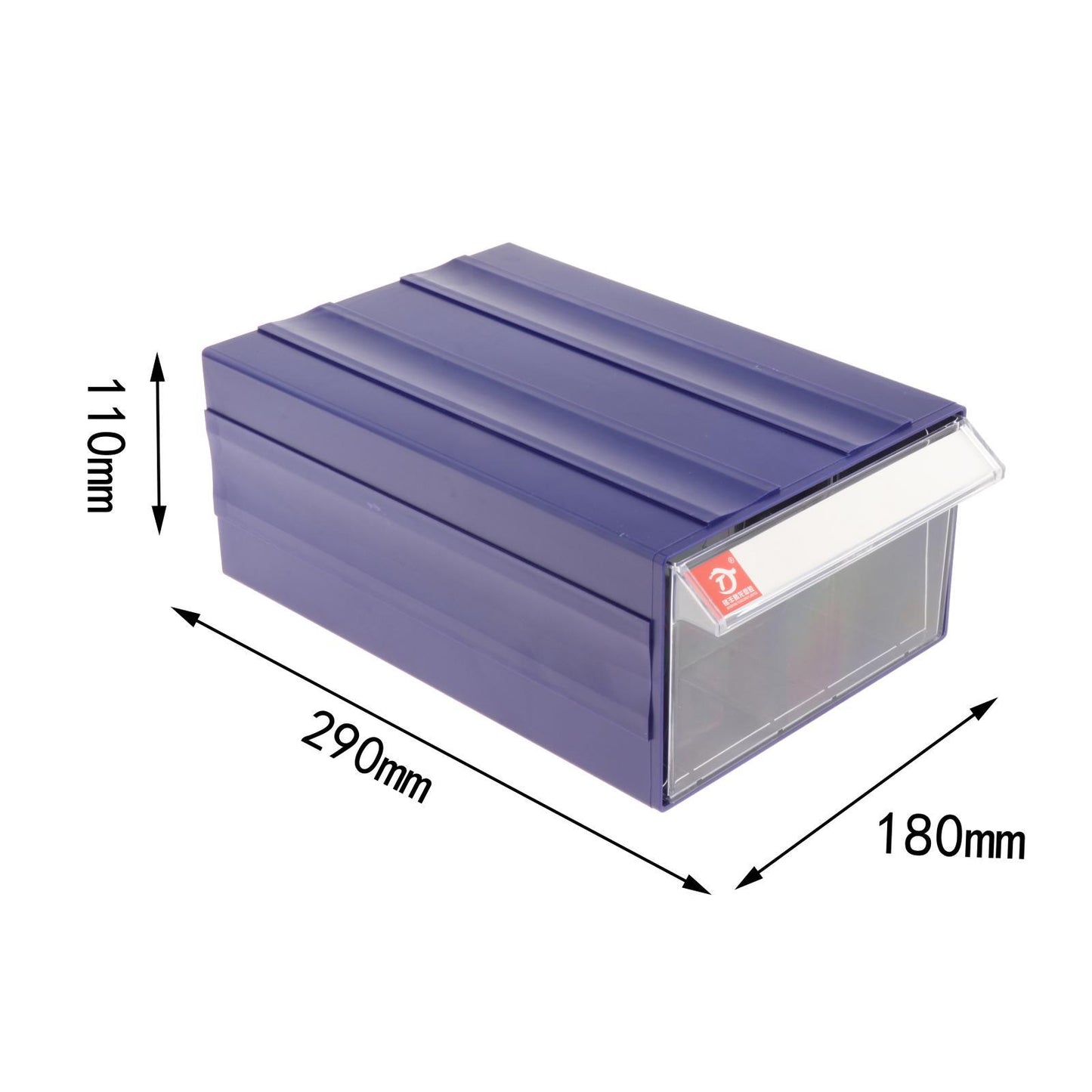 Modular Drawer Organizer Shaft Bodies Removable Divider Blue 240x130x78mm