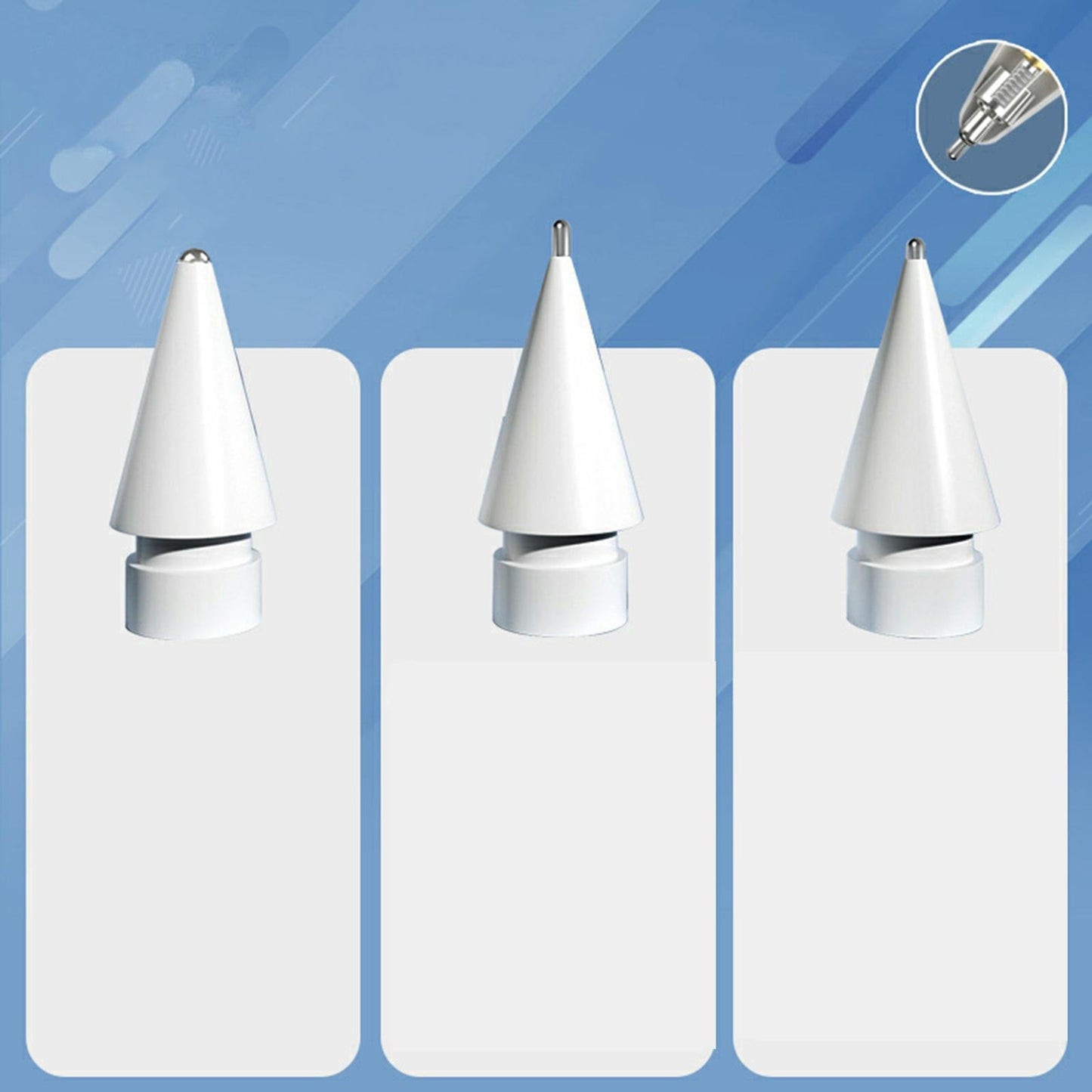 Pencil Nibs Capacitive Screen Spare Nib Tip Damping for Apple Engineer Round
