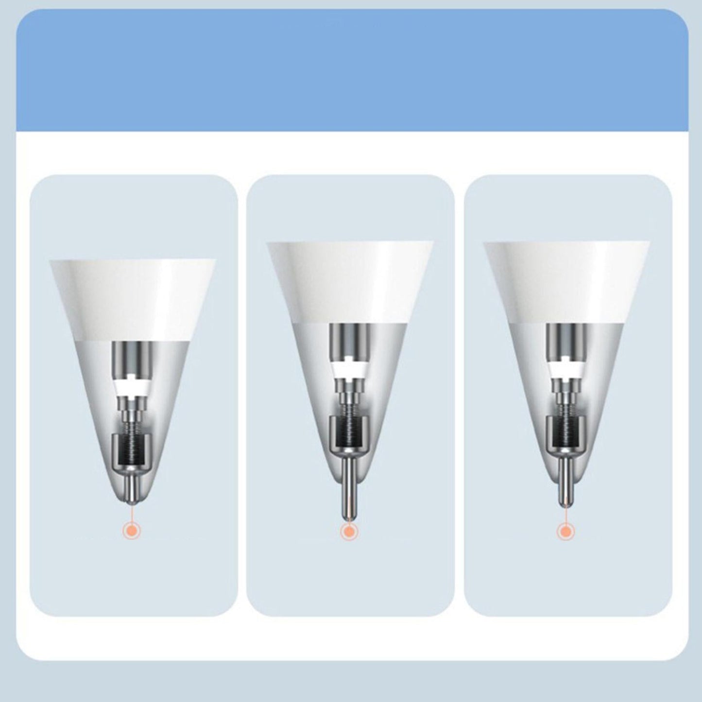 Pencil Nibs Capacitive Screen Spare Nib Tip Damping for Apple Engineer Standard