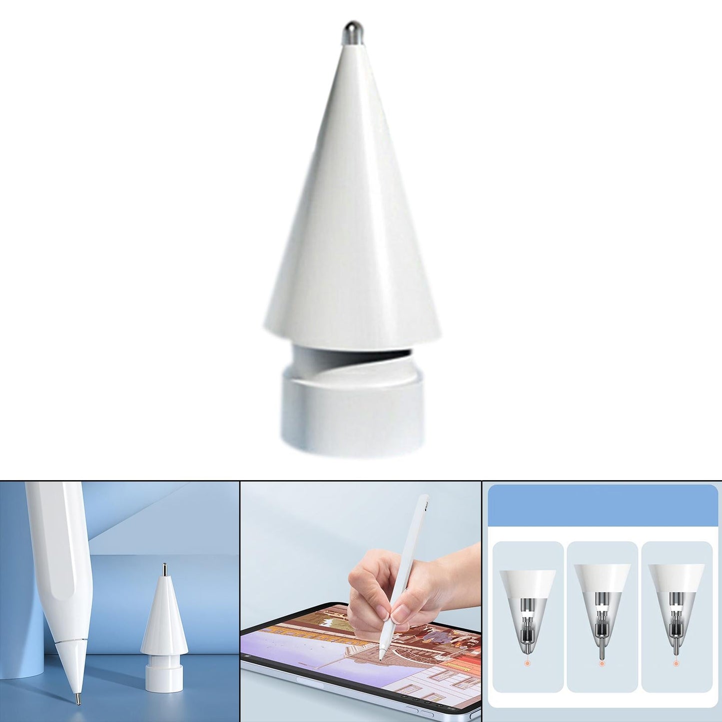 Pencil Nibs Capacitive Screen Spare Nib Tip Damping for Apple Engineer Standard