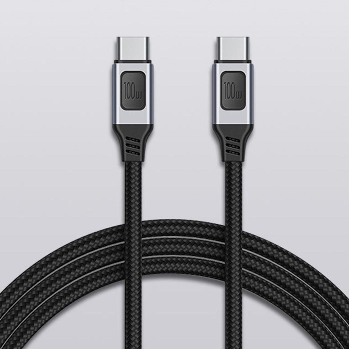 Type-C Cable 100W Universal Nylon Braided USBC PD for Tablets Mobile Phones 39.37inch