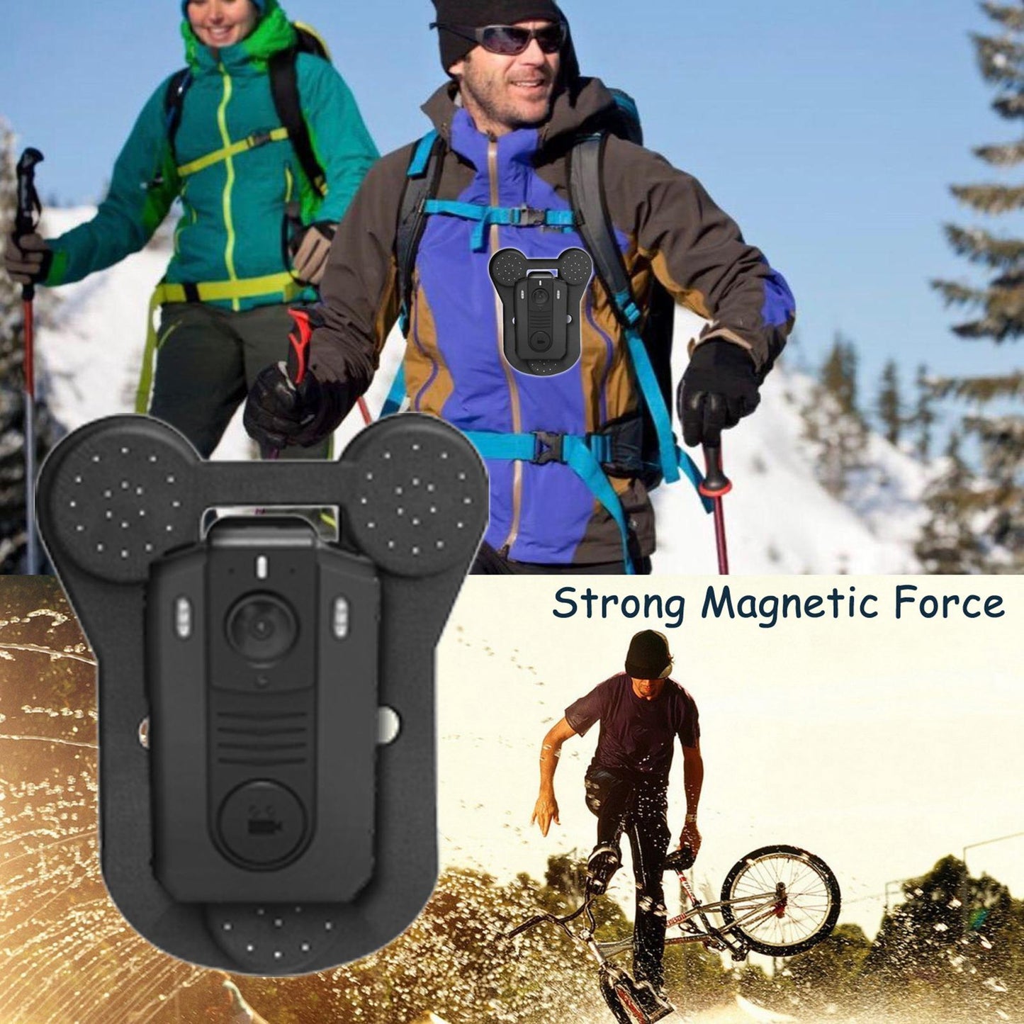 Body Camera Magnet Mounts Universal Magnetic Suction Clips Outdoor Gadgets