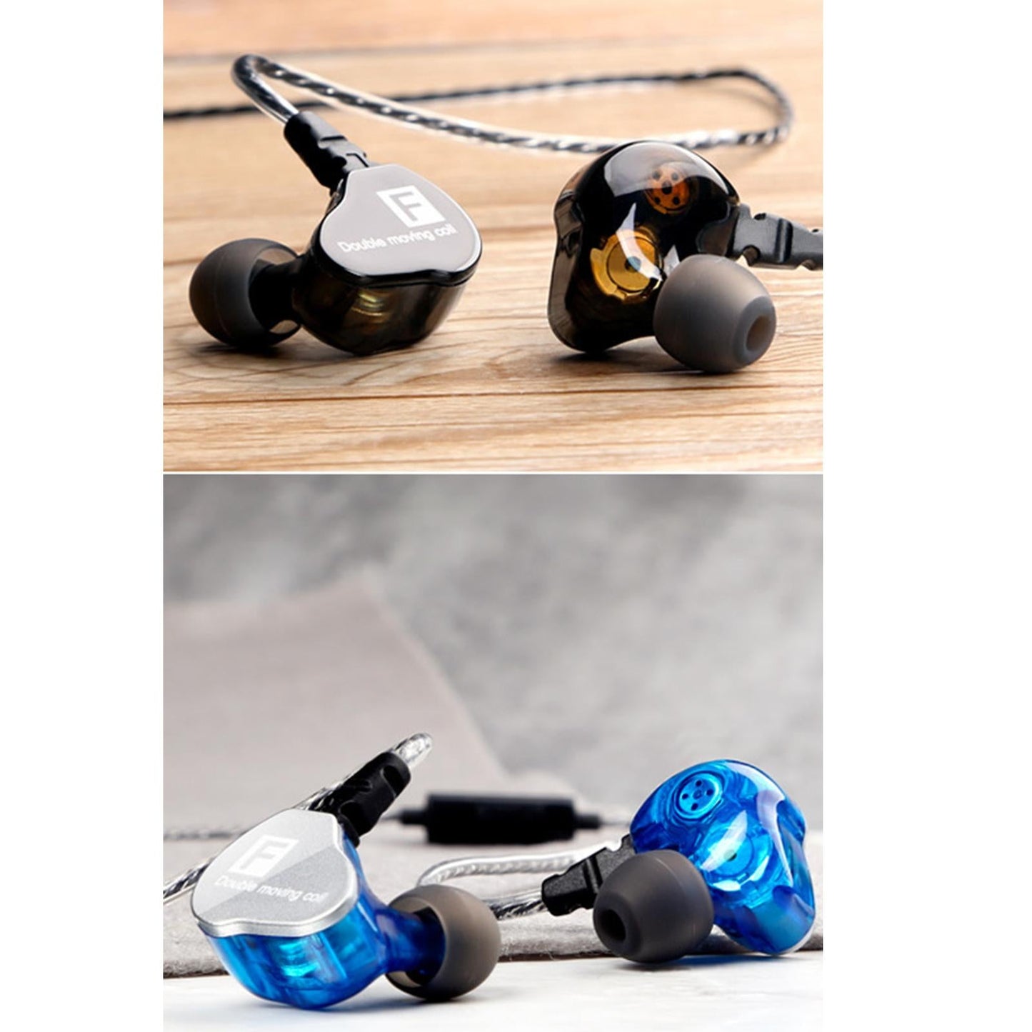 Earphones Headphones Wired in-Ear Earbuds Hi-fi Headset Stereo White