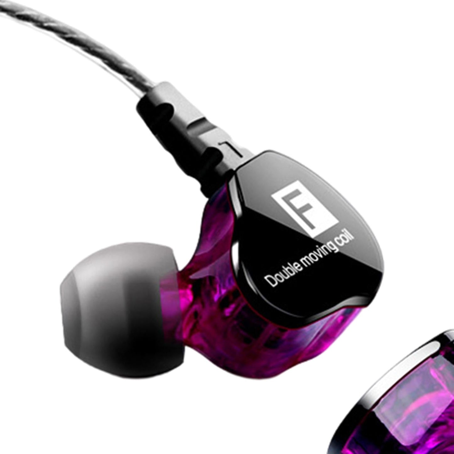 Earphones Headphones Wired in-Ear Earbuds Hi-fi Headset Stereo Purple