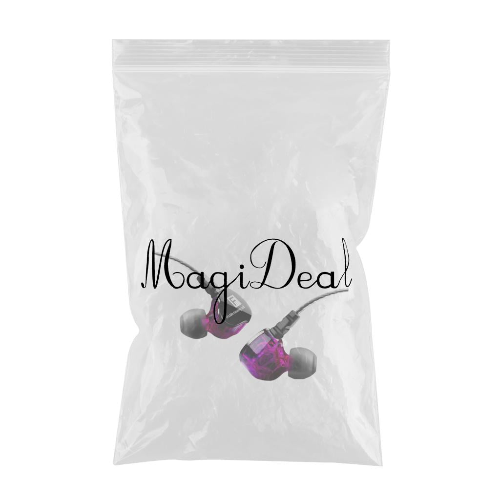 Earphones Headphones Wired in-Ear Earbuds Hi-fi Headset Stereo Purple