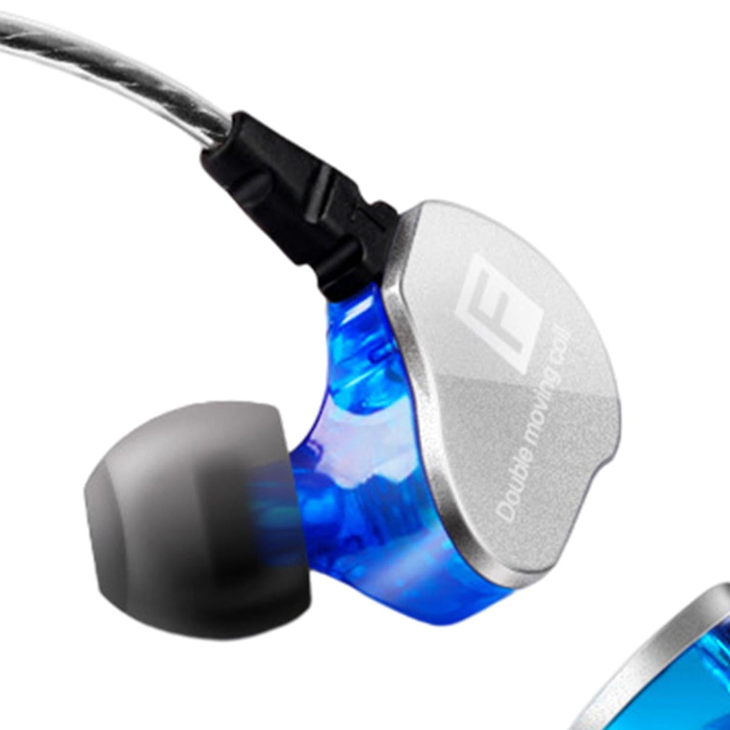 Earphones Headphones Wired in-Ear Earbuds Hi-fi Headset Stereo Blue