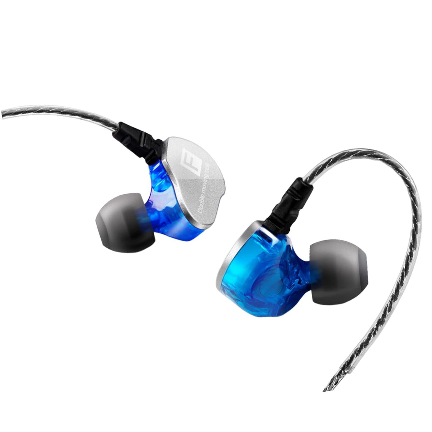 Earphones Headphones Wired in-Ear Earbuds Hi-fi Headset Stereo Blue