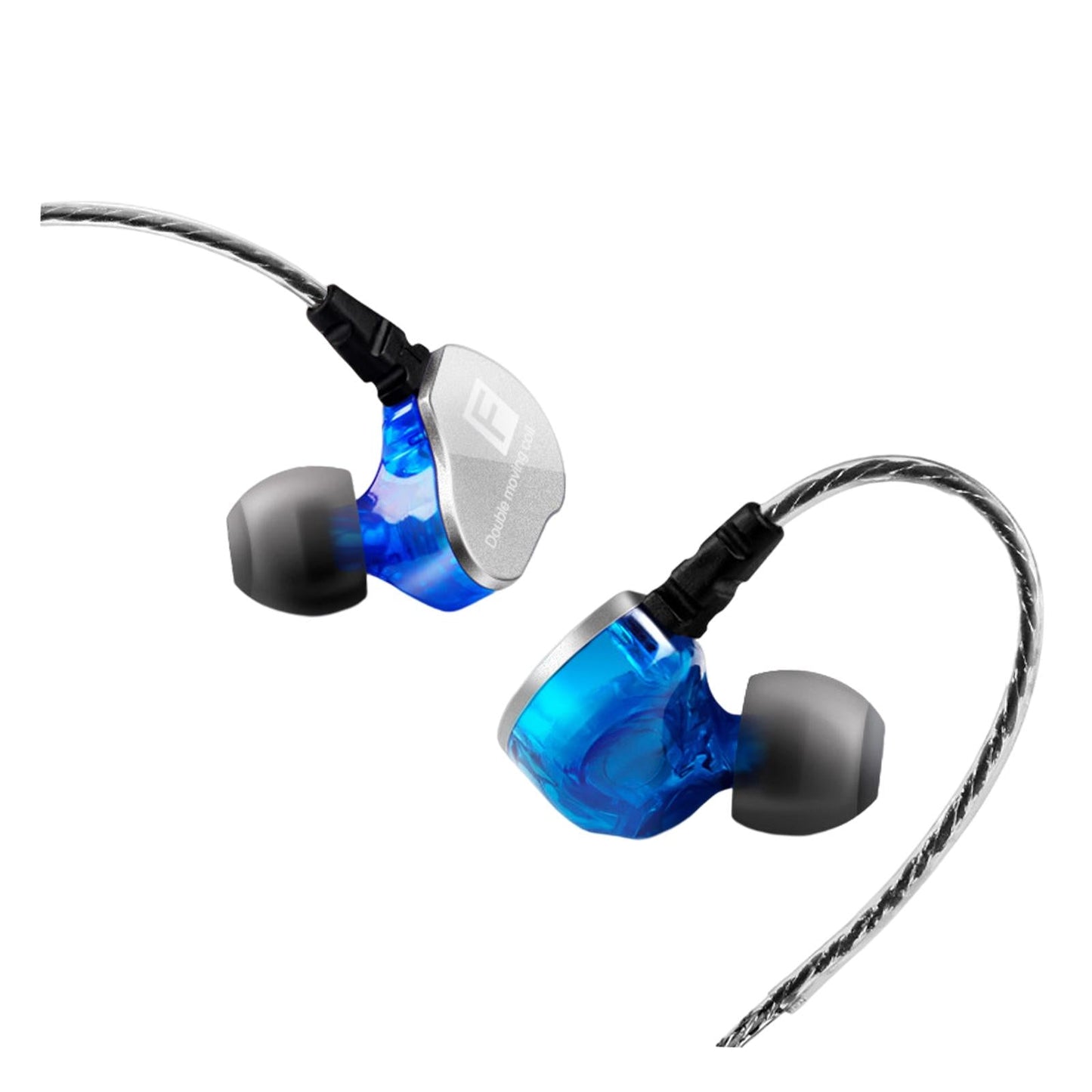 Earphones Headphones Wired in-Ear Earbuds Hi-fi Headset Stereo Blue