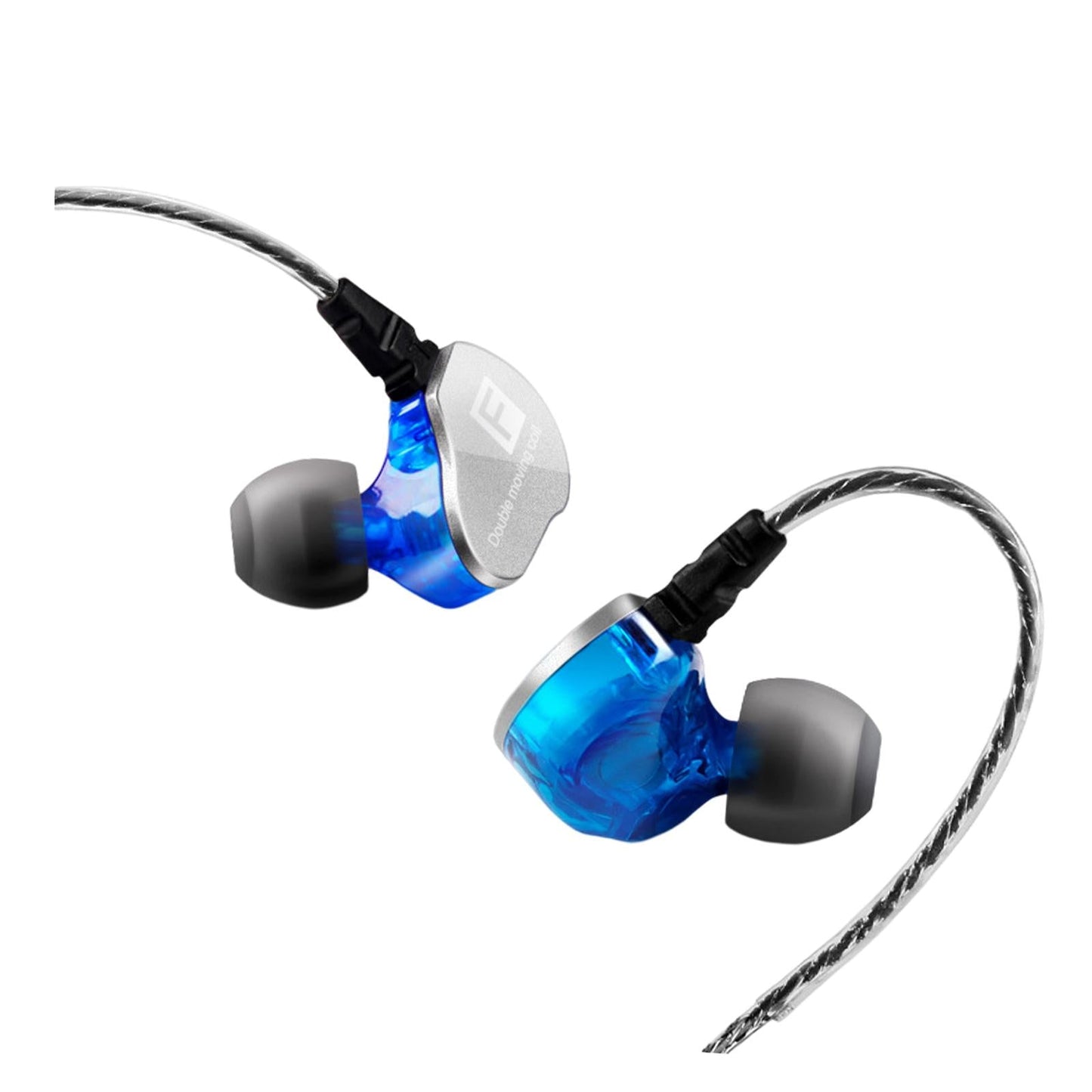 Earphones Headphones Wired in-Ear Earbuds Hi-fi Headset Stereo Blue