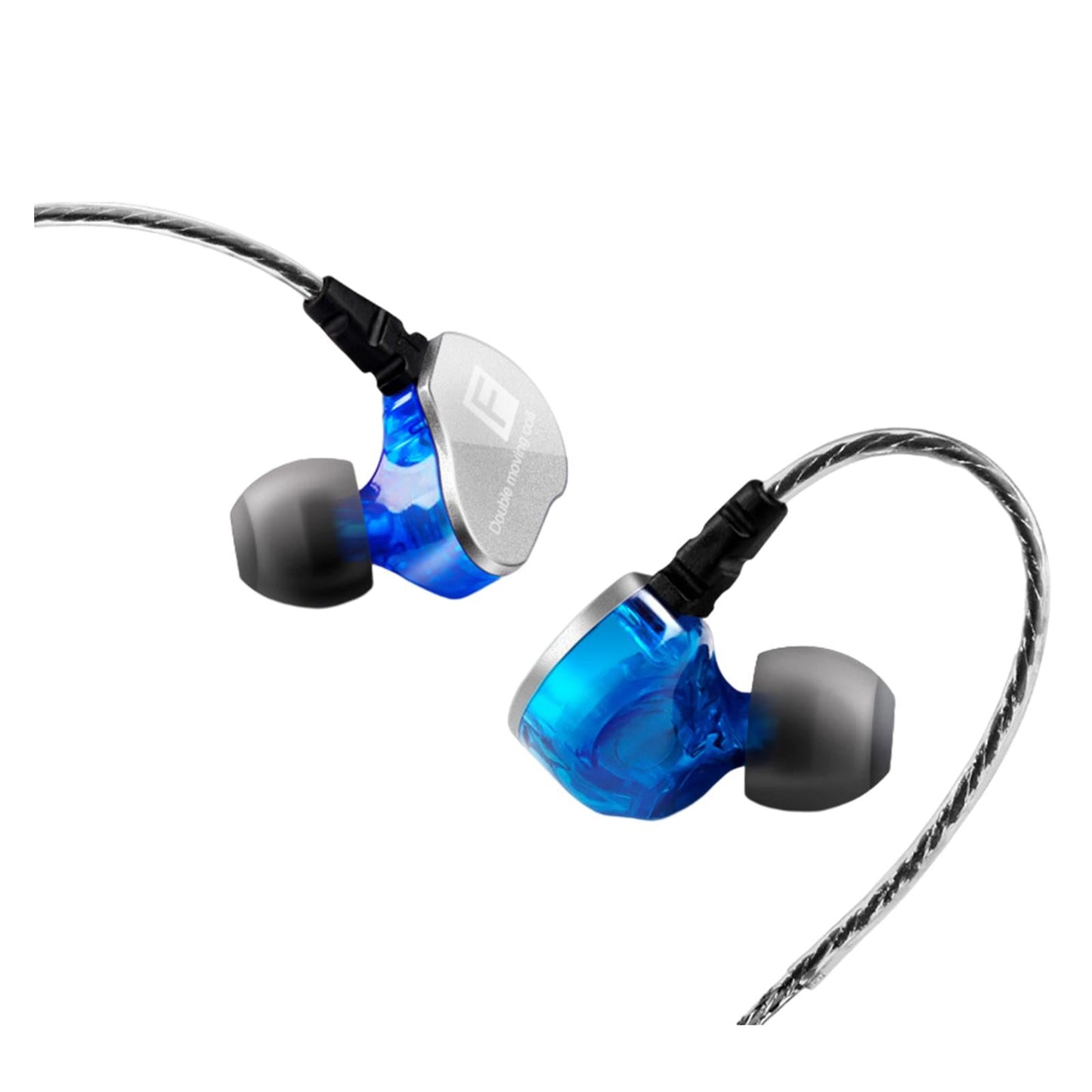 Earphones Headphones Wired in-Ear Earbuds Hi-fi Headset Stereo Blue