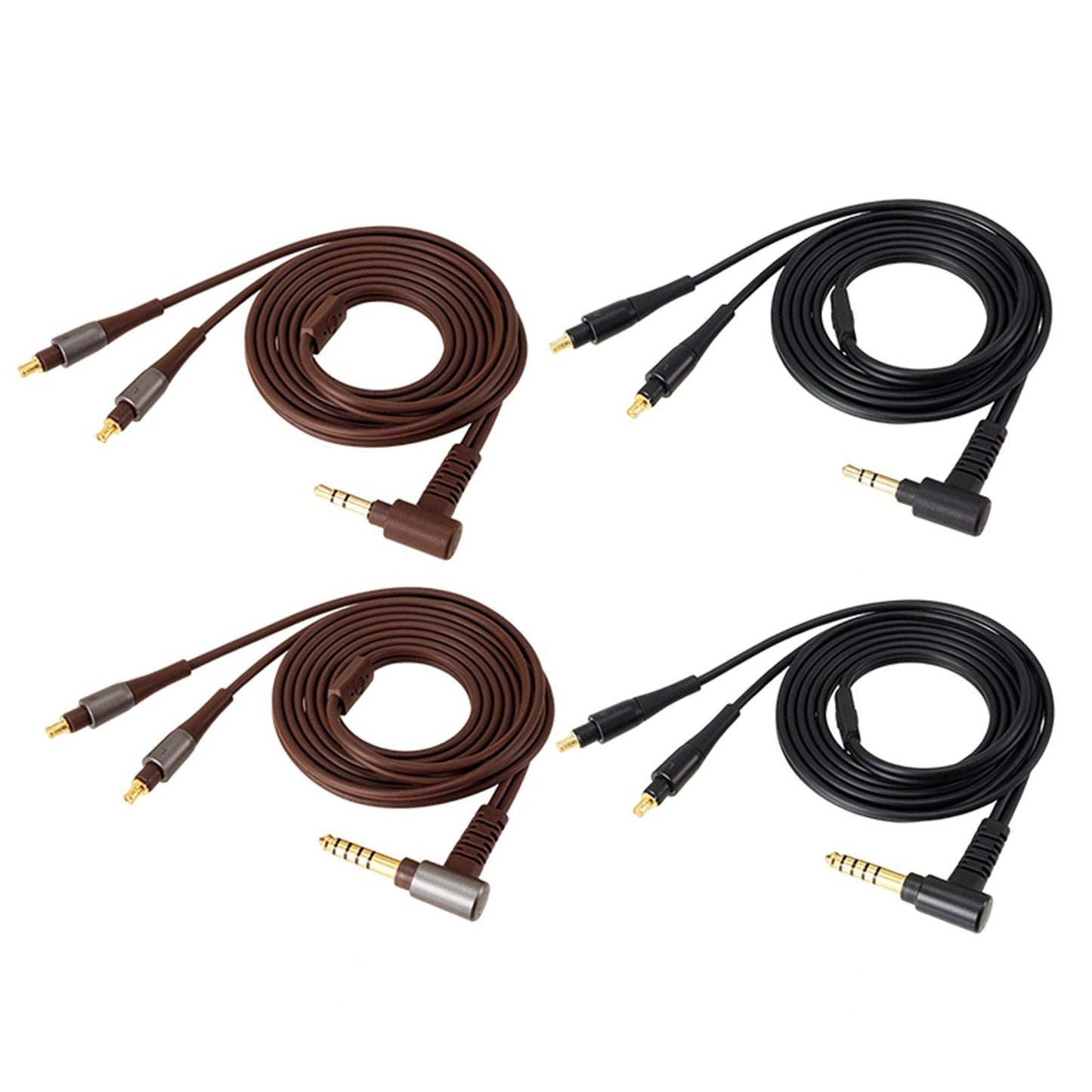 3.5mm/4.4mm Earphone Cable HiFi Headset Wire for ATH-ESW950 Brown 3.5mm