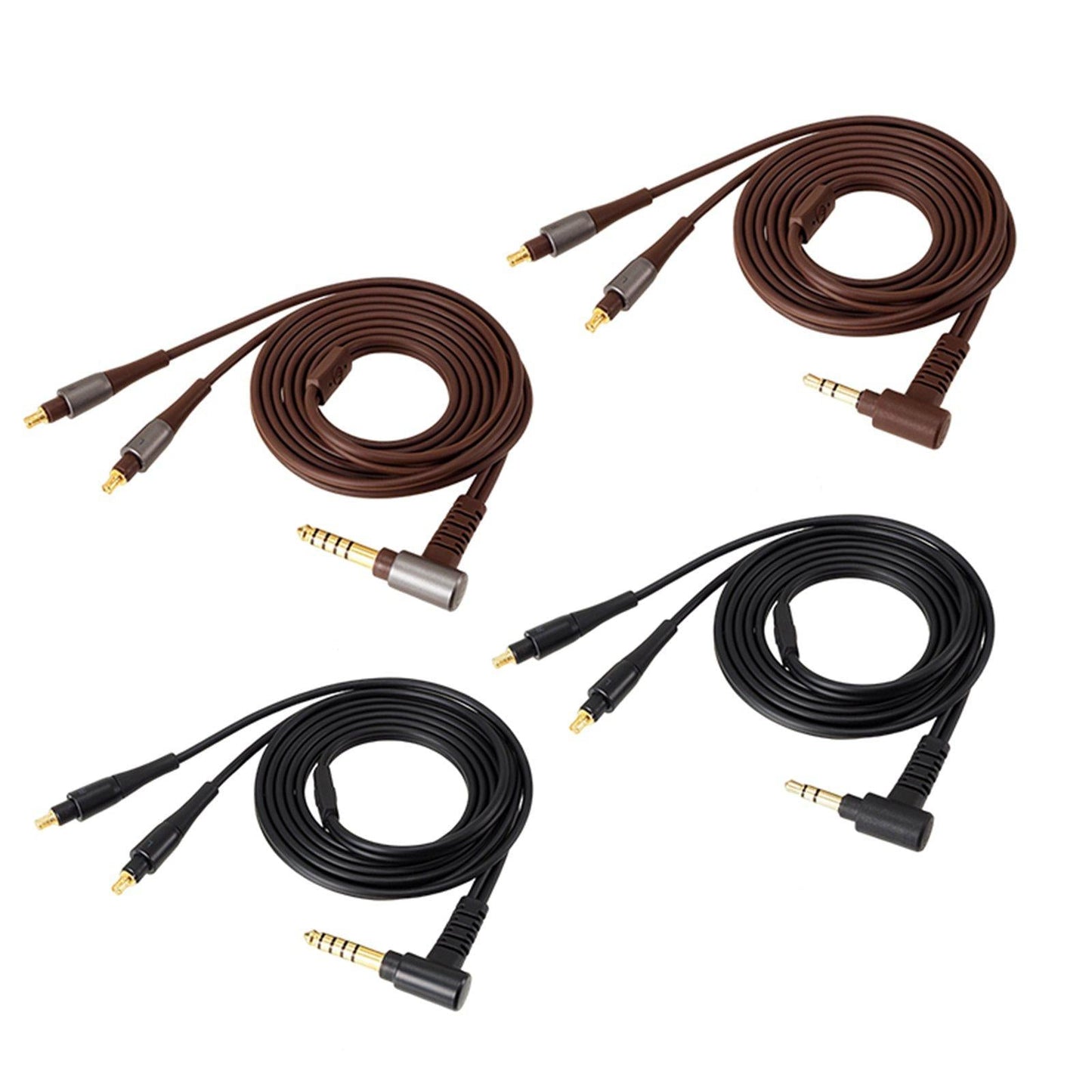 3.5mm/4.4mm Earphone Cable HiFi Headset Wire for ATH-ESW950 Brown 3.5mm