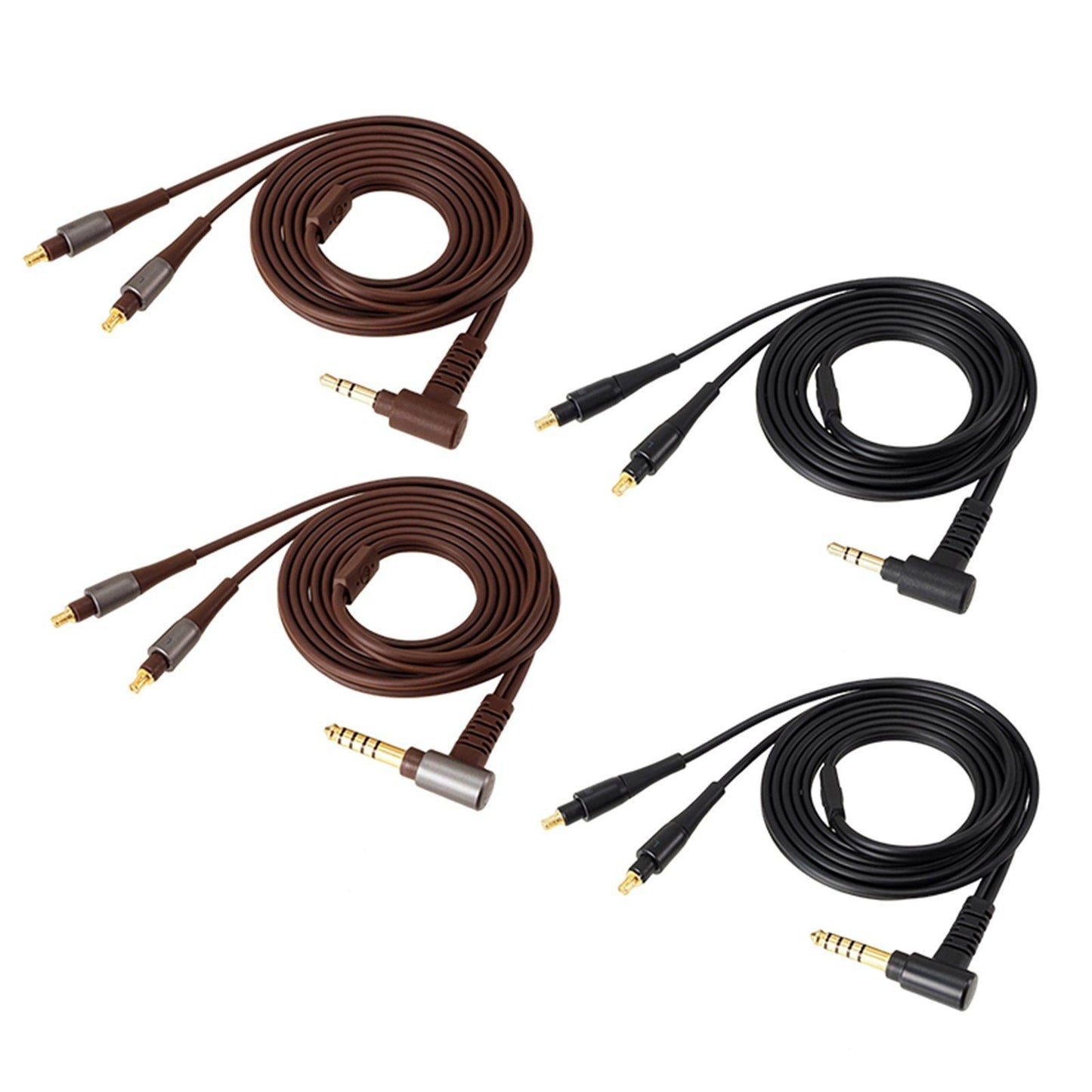 3.5mm/4.4mm Earphone Cable HiFi Headset Wire for ATH-ESW950 Brown 3.5mm