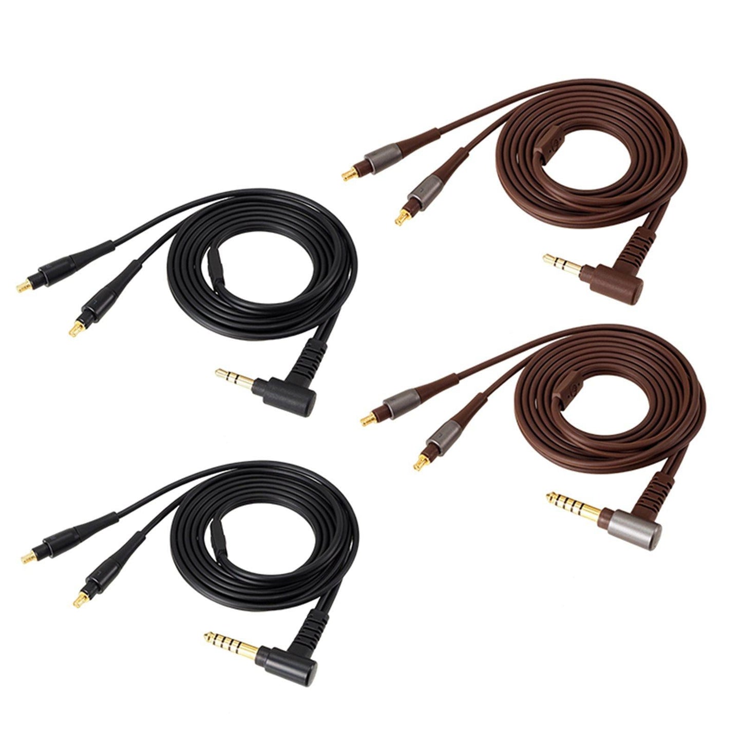 3.5mm/4.4mm Earphone Cable HiFi Headset Wire for ATH-ESW950 Brown 3.5mm