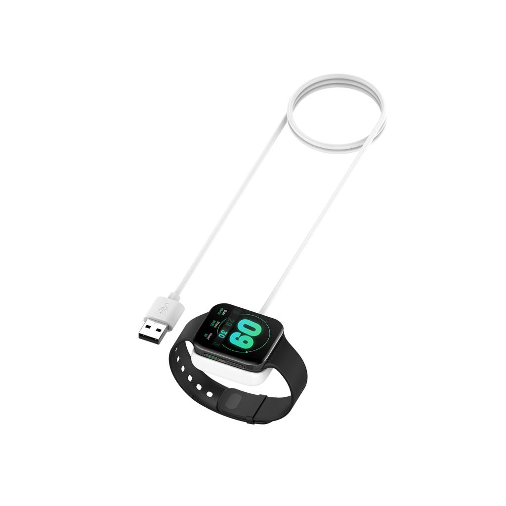 1M USB Charger Cradle Dock Portable for Oppo Watch1 Wristband White For 46mm