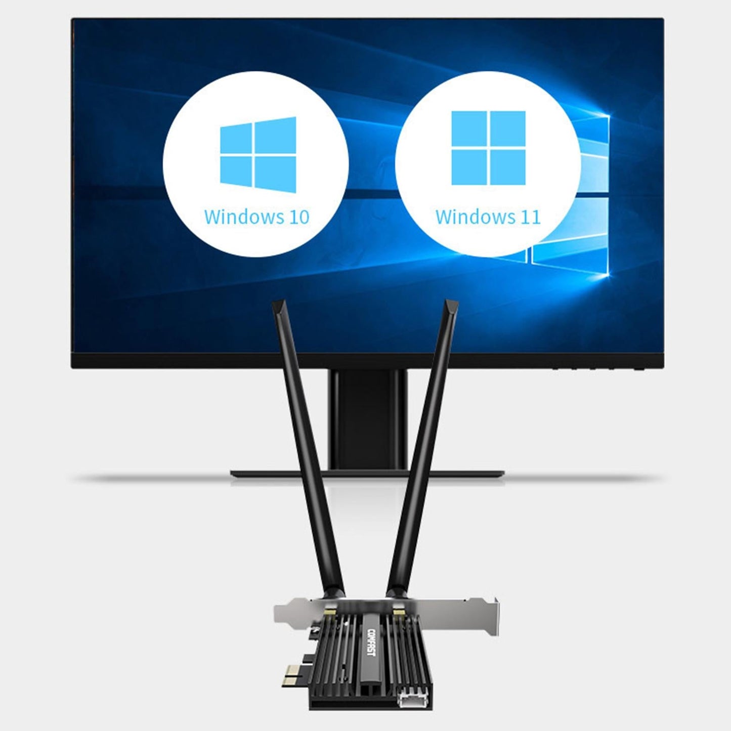 1800Mbps PCI-E Wireless WiFi Card 2.4G/5.8G Dual Band Network Adapter Gadget