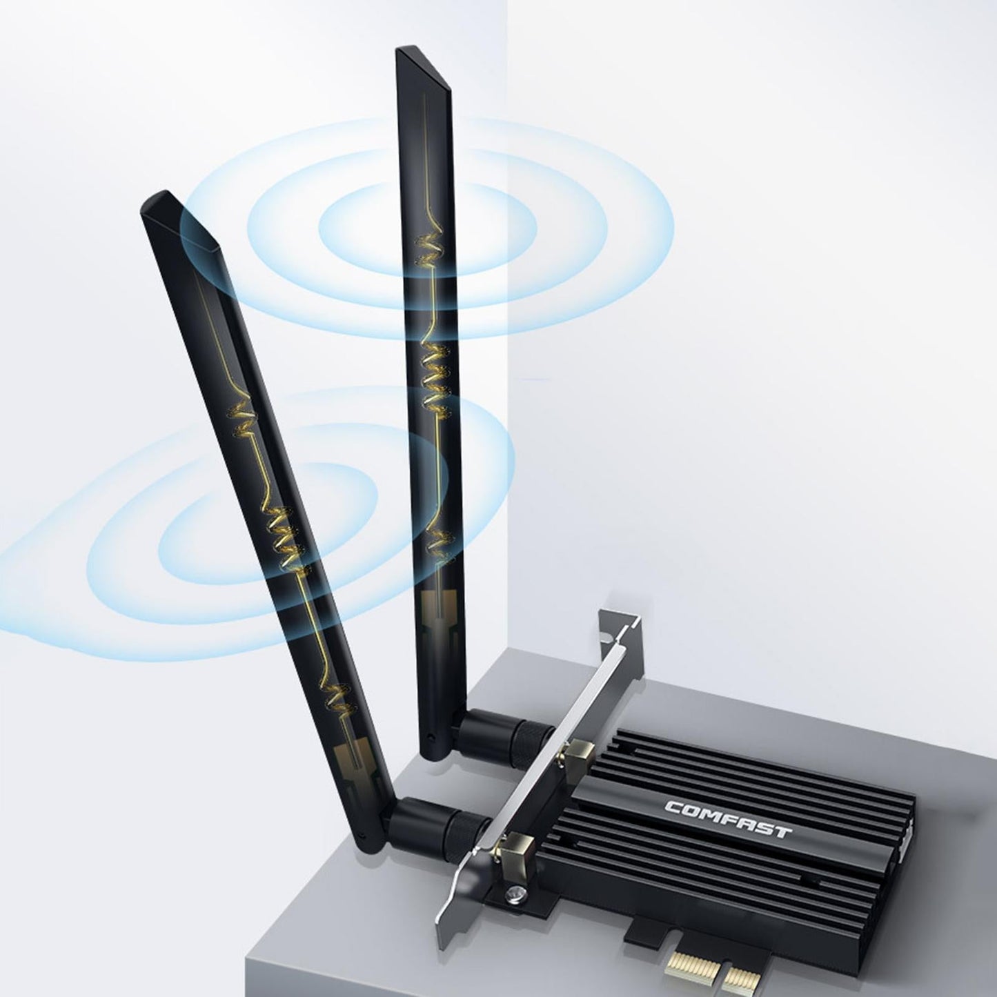 1800Mbps PCI-E Wireless WiFi Card 2.4G/5.8G Dual Band Network Adapter Gadget