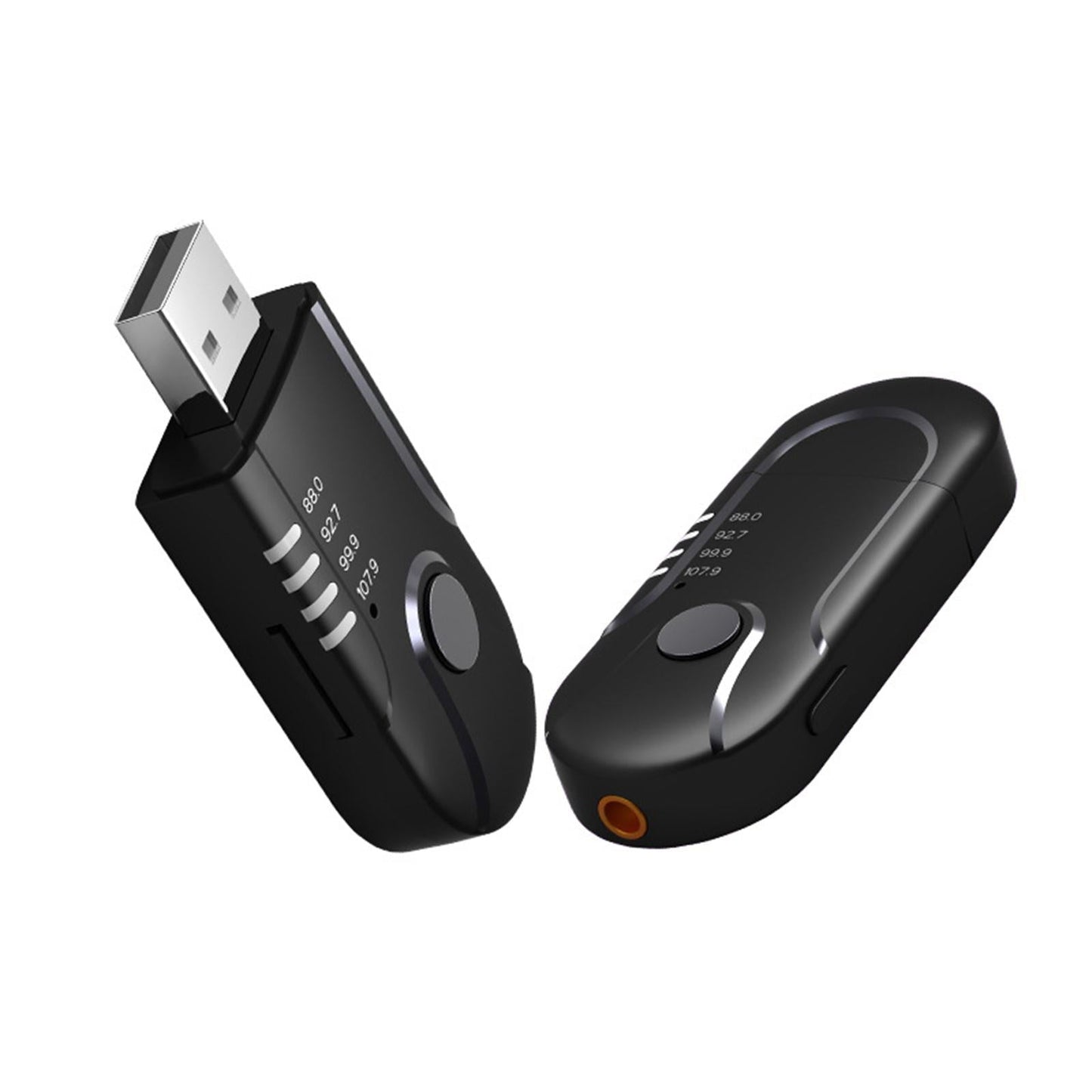 USB Bluetooth Adapter Wireless Built-in Mic Audio for Laptop AUX Headphones