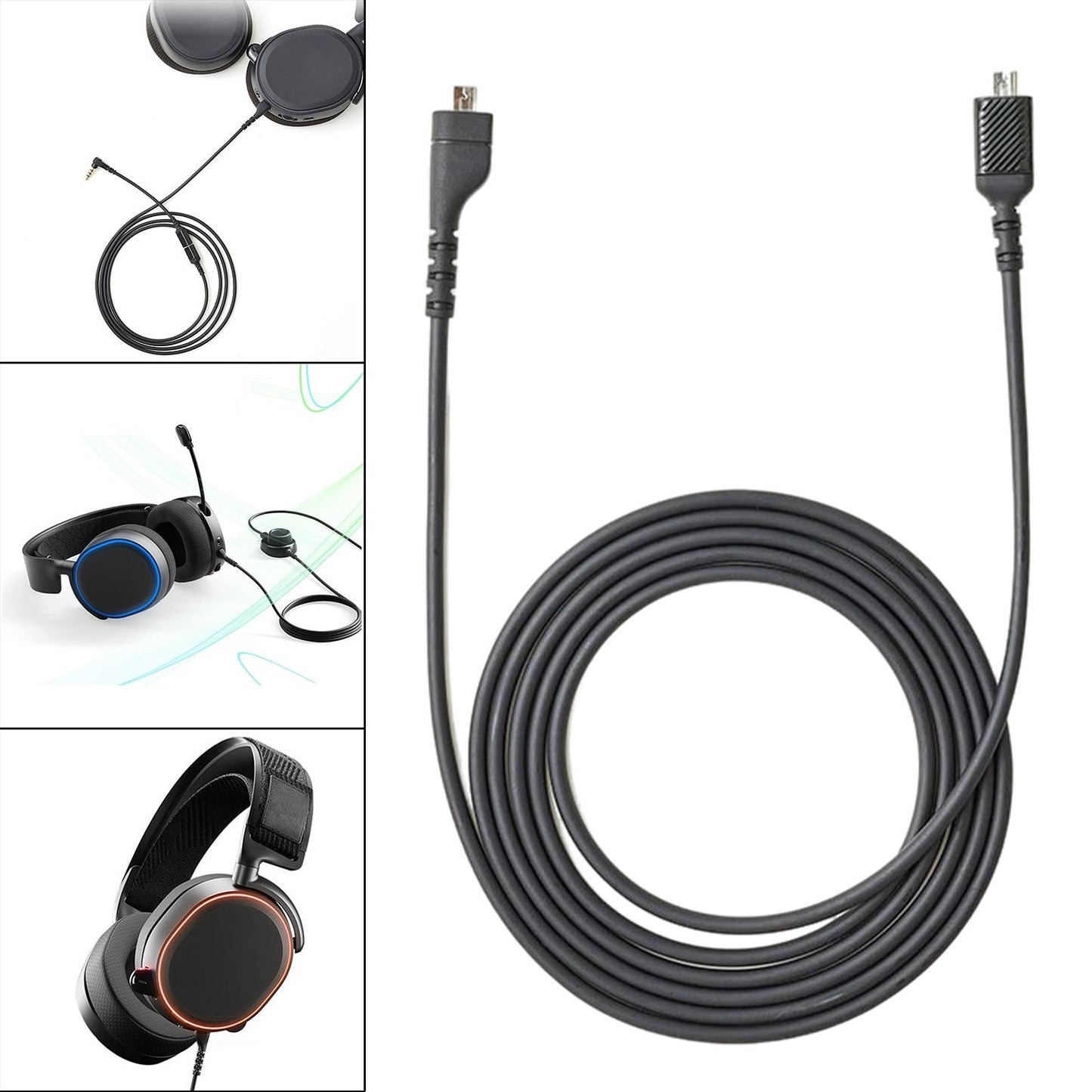 Sound Card Audio Cable For Steel-Series Arctis 3/5/7 Pro Headphone Sound Card Cable 8Pin to 8Pin