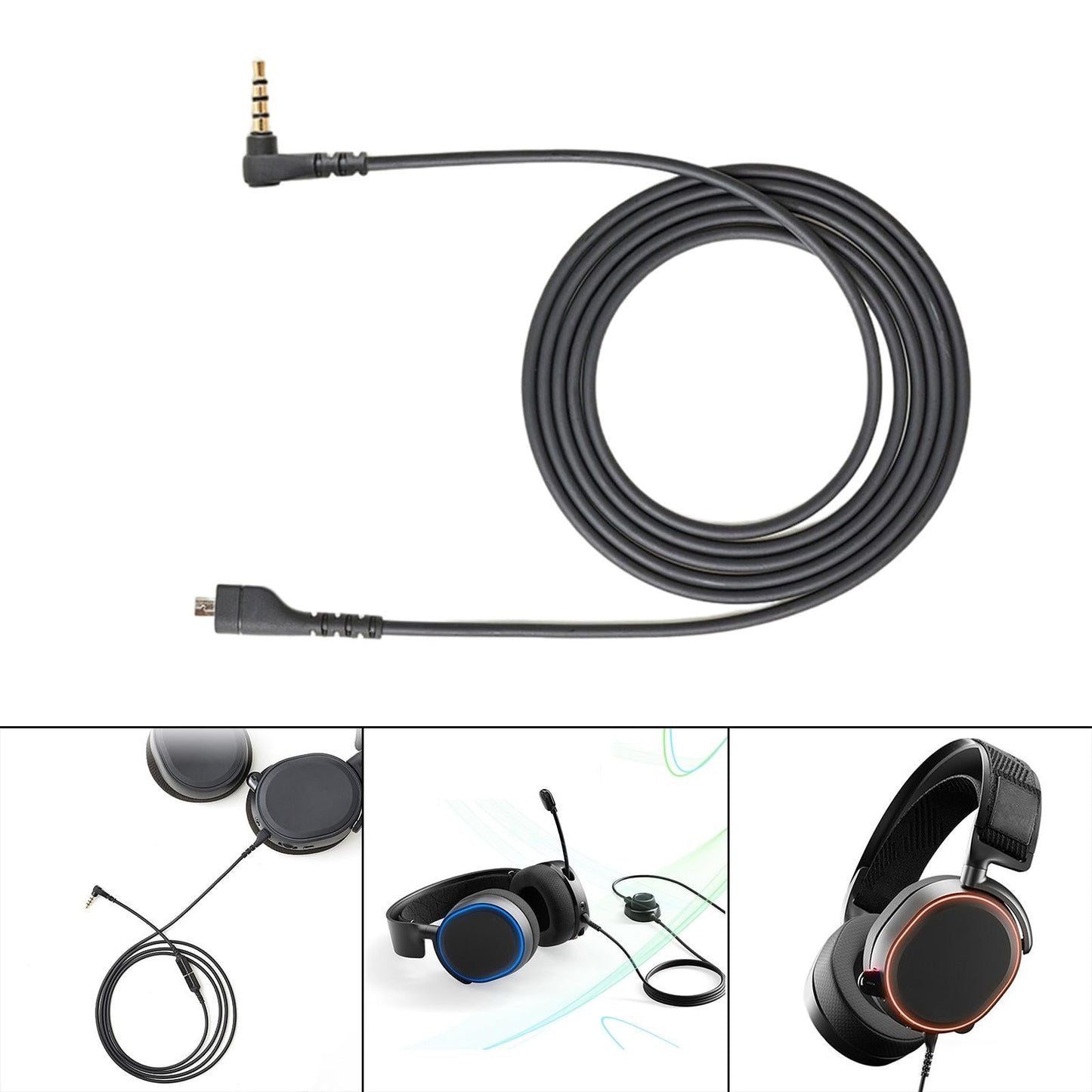 Sound Card Audio Cable For Steel-Series Arctis 3/5/7 Pro Headphone Conversion Line 16cm