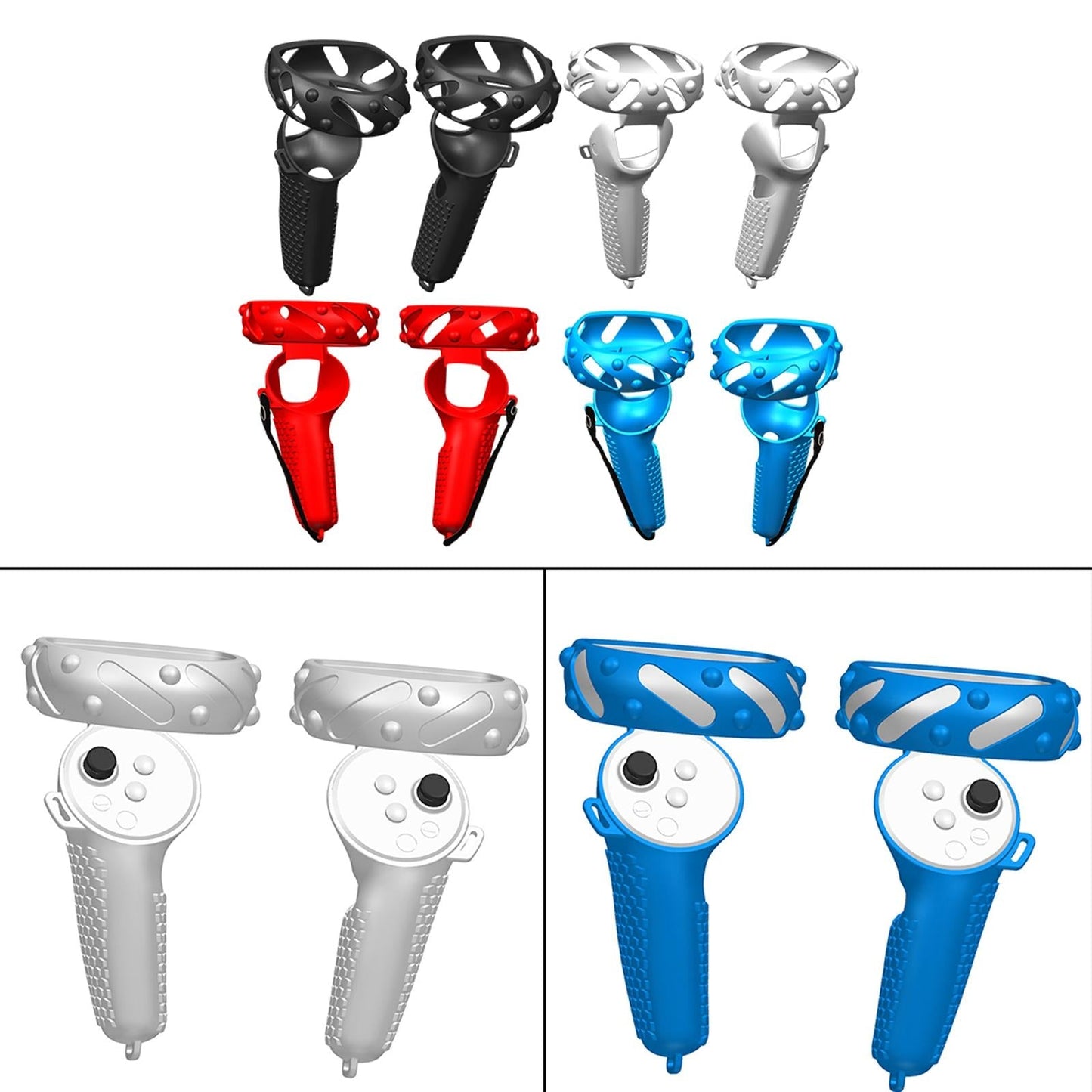 Controller Grips Cover Accessories Replacement Anti-Throw for Pico Neo3 Kids Black