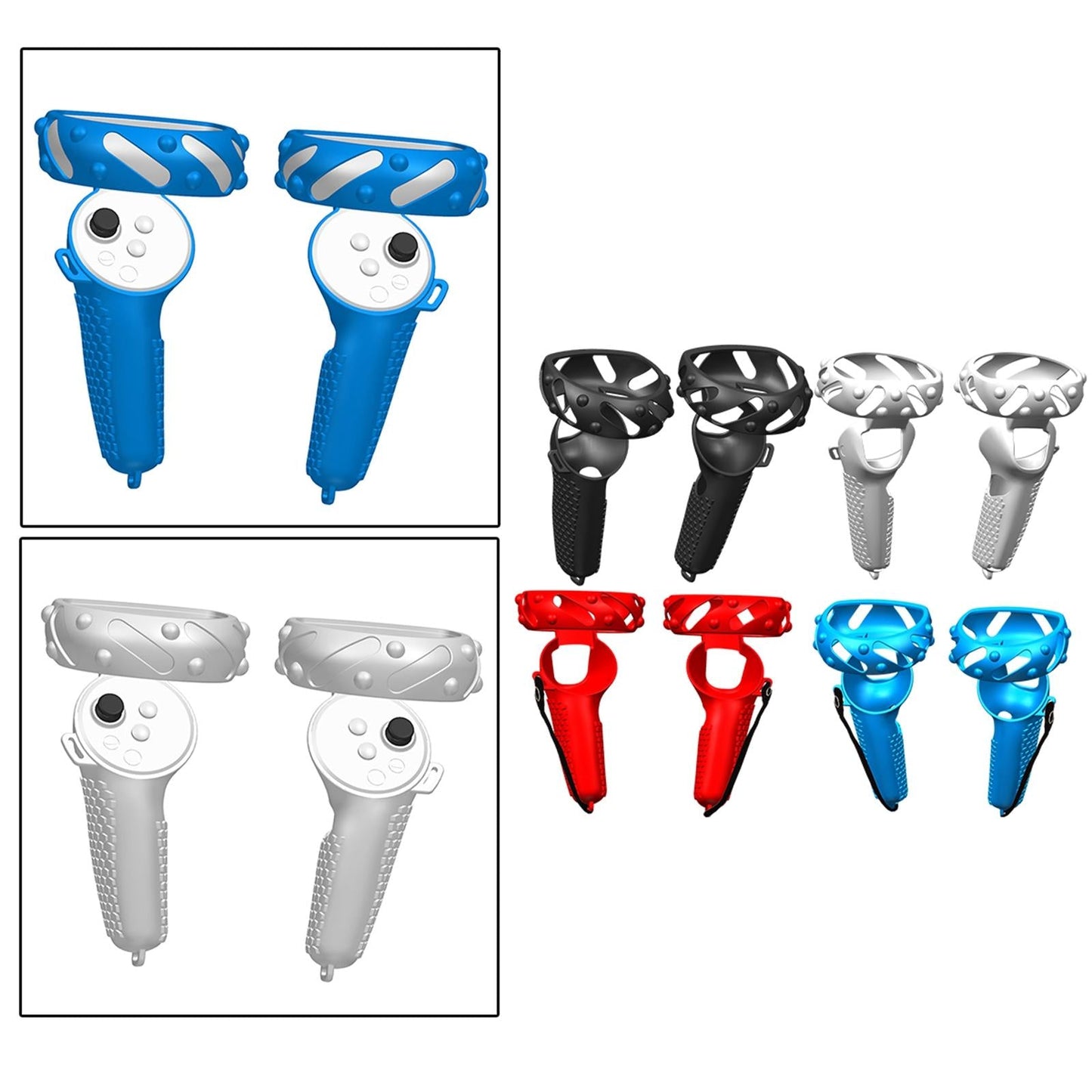 Controller Grips Cover Accessories Replacement Anti-Throw for Pico Neo3 Kids Black