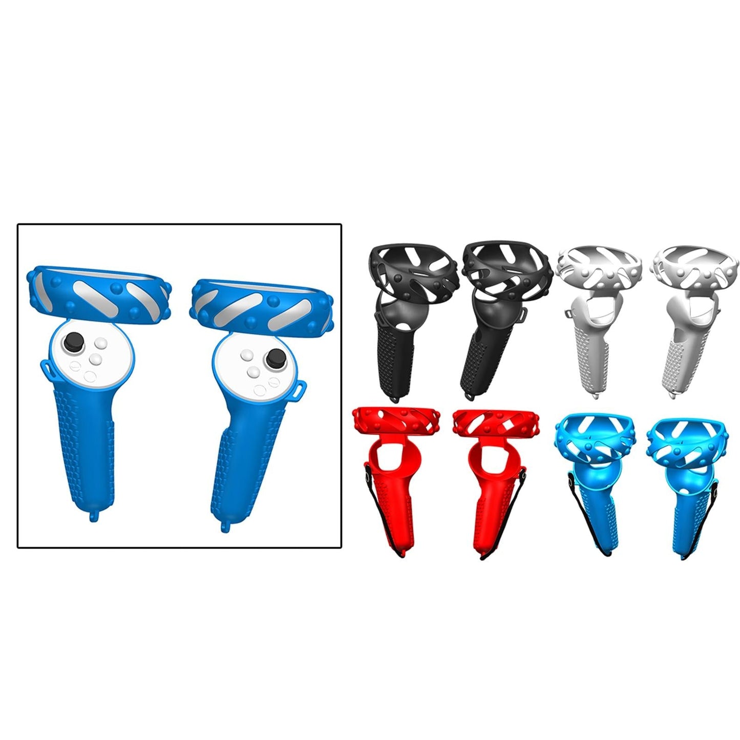 Controller Grips Cover Accessories Replacement Anti-Throw for Pico Neo3 Kids Black