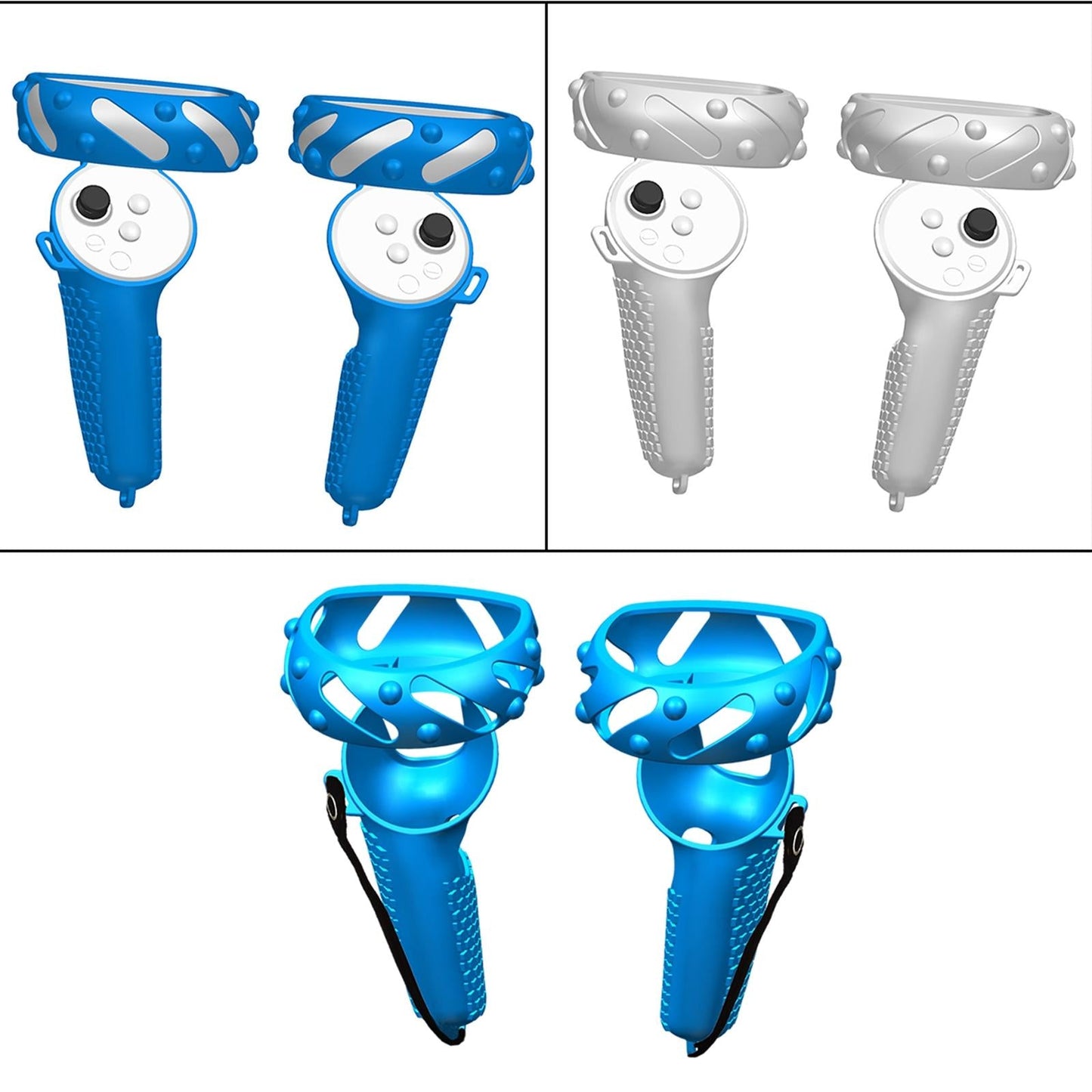 Controller Grips Cover Accessories Replacement Anti-Throw for Pico Neo3 Kids Blue