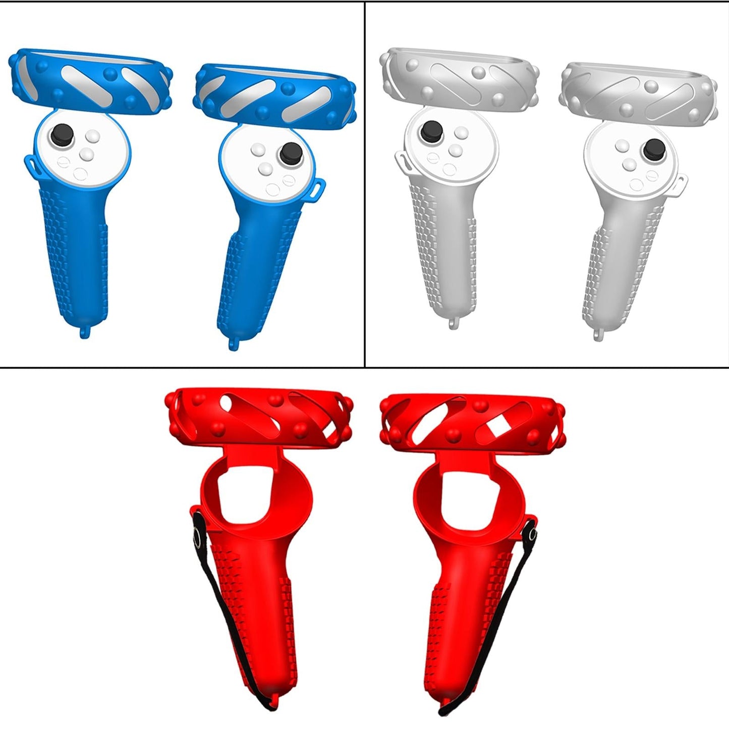 Controller Grips Cover Accessories Replacement Anti-Throw for Pico Neo3 Kids Red