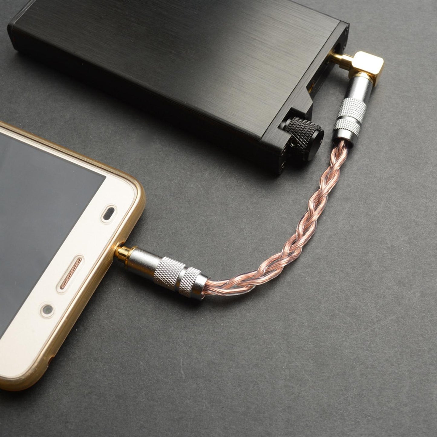 Audio Adapter Cable 3.5mm Microphone Universal Sound Card for Ipods iPhones Elbow + Elbow