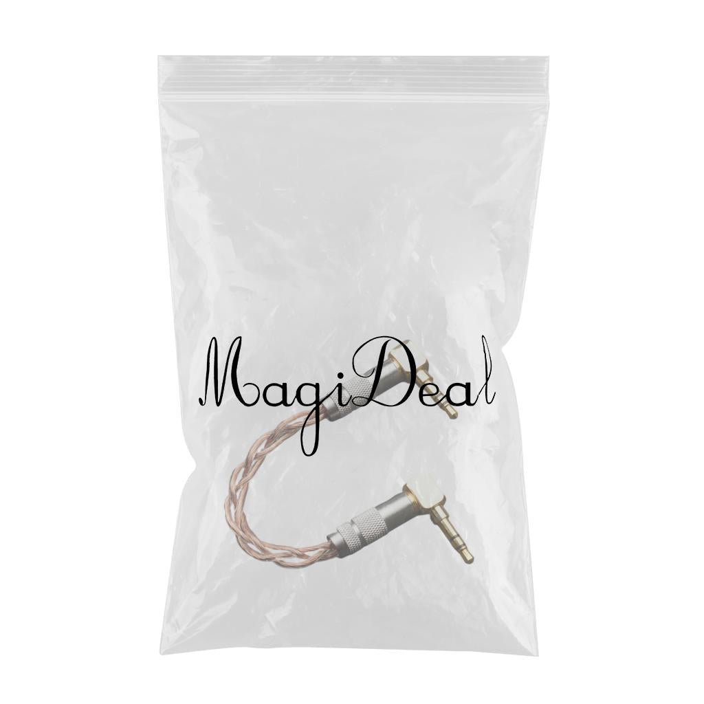 Audio Adapter Cable 3.5mm Microphone Universal Sound Card for Ipods iPhones Elbow + Elbow