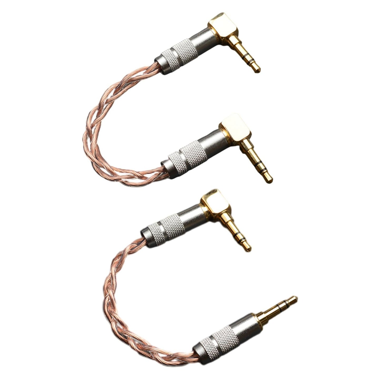 Audio Adapter Cable 3.5mm Microphone Universal Sound Card for Ipods iPhones Elbow + Elbow