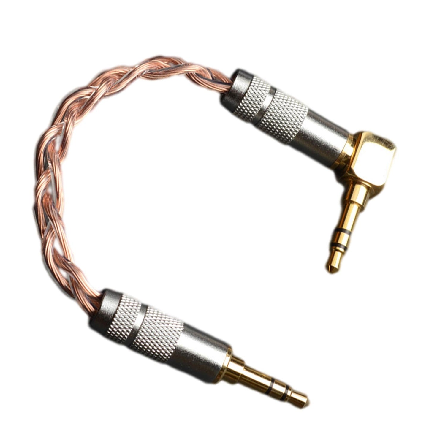 Audio Adapter Cable 3.5mm Microphone Universal Sound Card for Ipods iPhones Straight + Elbow