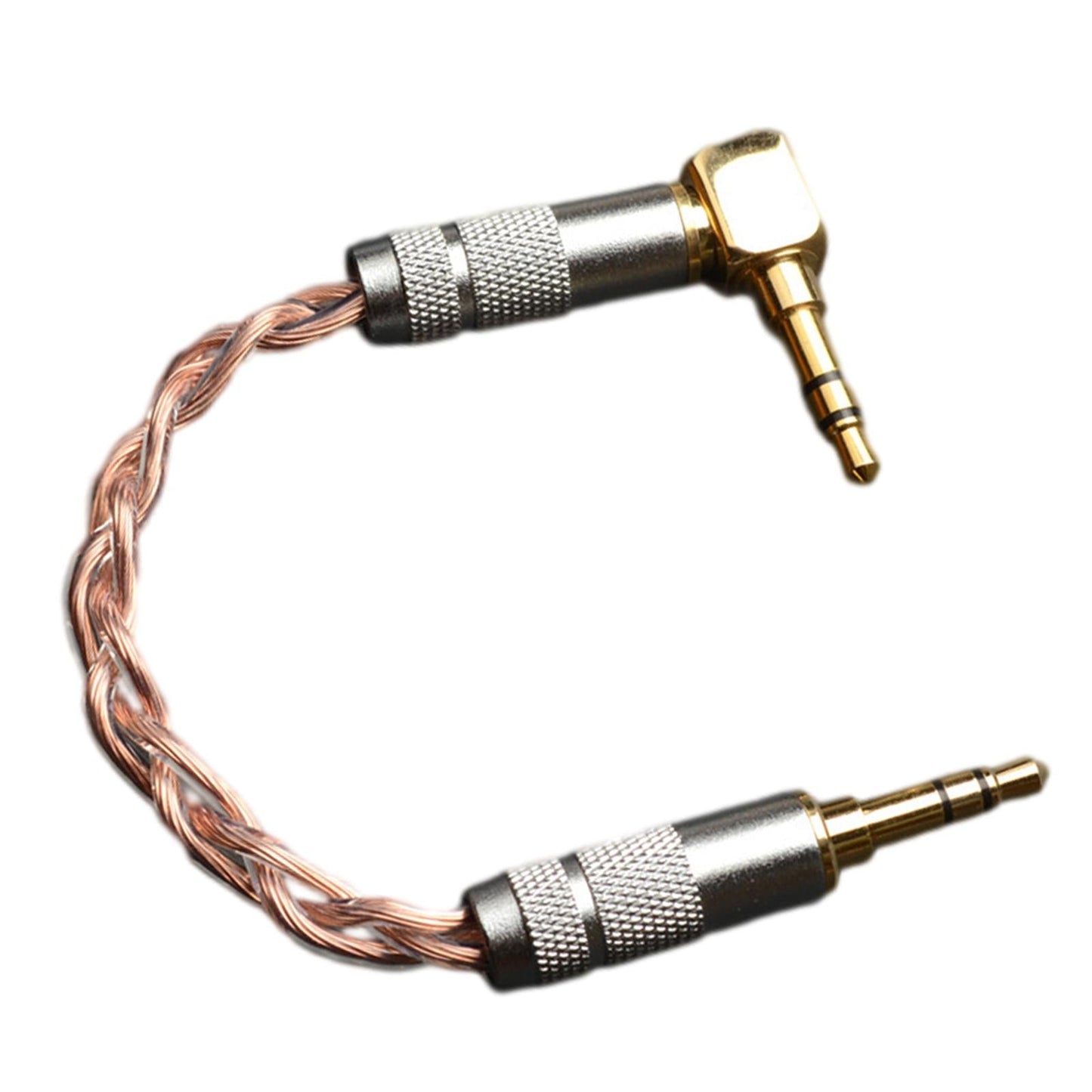 Audio Adapter Cable 3.5mm Microphone Universal Sound Card for Ipods iPhones Straight + Elbow