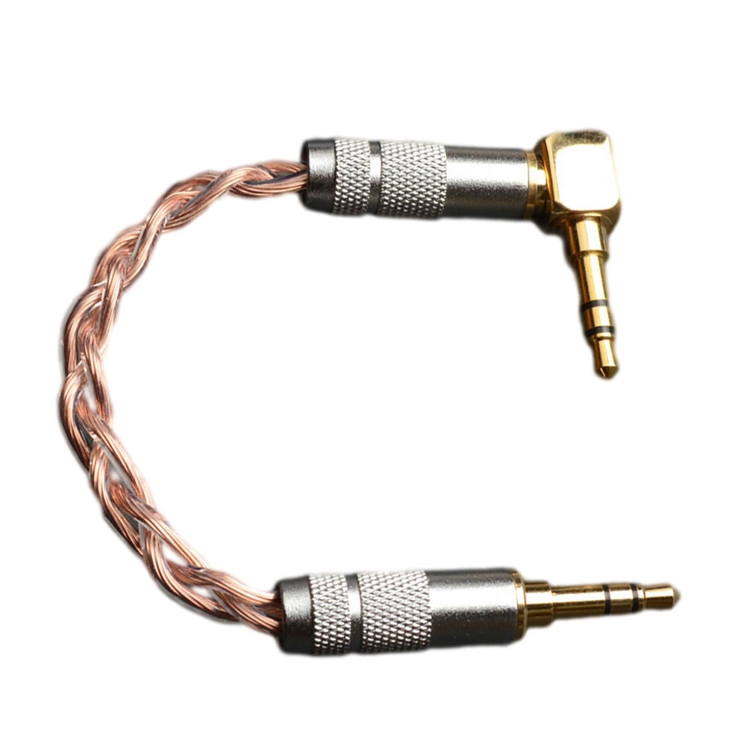 Audio Adapter Cable 3.5mm Microphone Universal Sound Card for Ipods iPhones Straight + Elbow