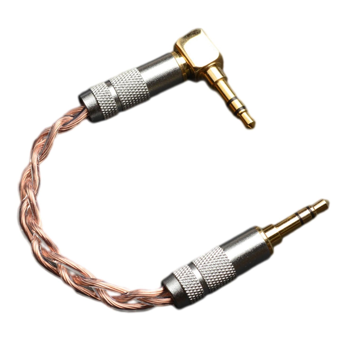 Audio Adapter Cable 3.5mm Microphone Universal Sound Card for Ipods iPhones Straight + Elbow