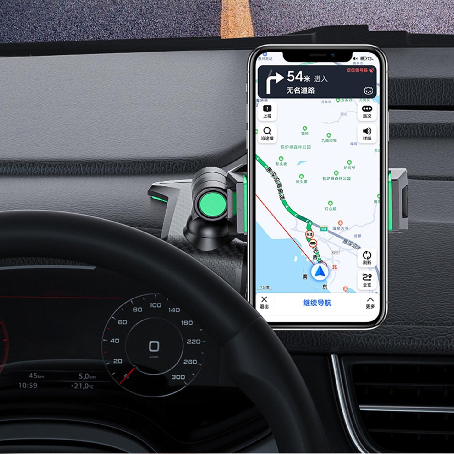 Universal Car Phone Holder Replacement Maximum Angle for 4-7 Inches Car Black Grey