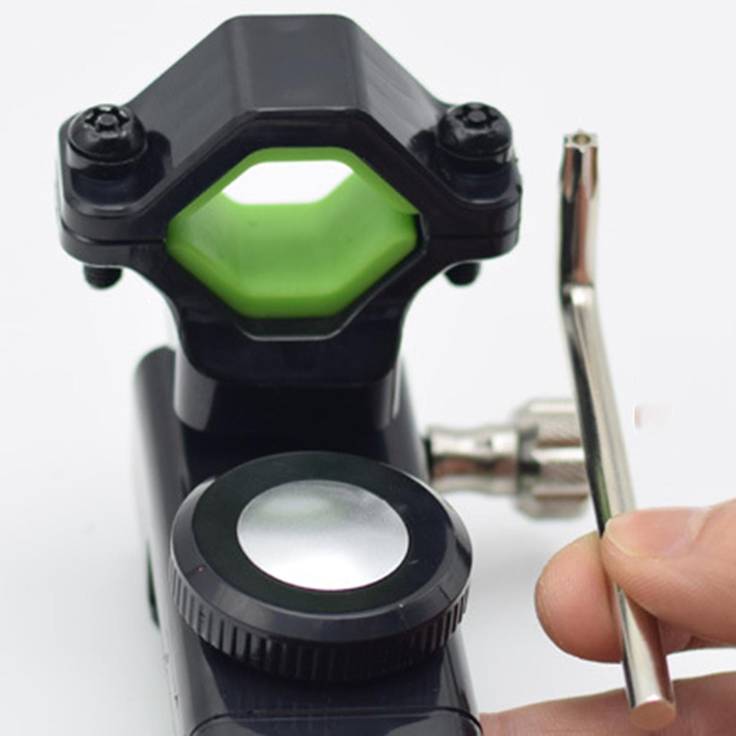 Bicycle Smartphone Mount with Light Silicone Pad Plastic for Bike green