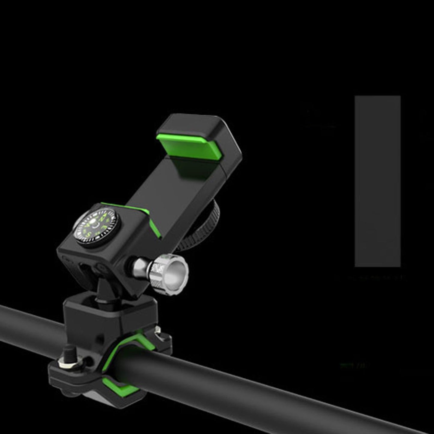 Bicycle Smartphone Mount with Light Silicone Pad Plastic for Bike green