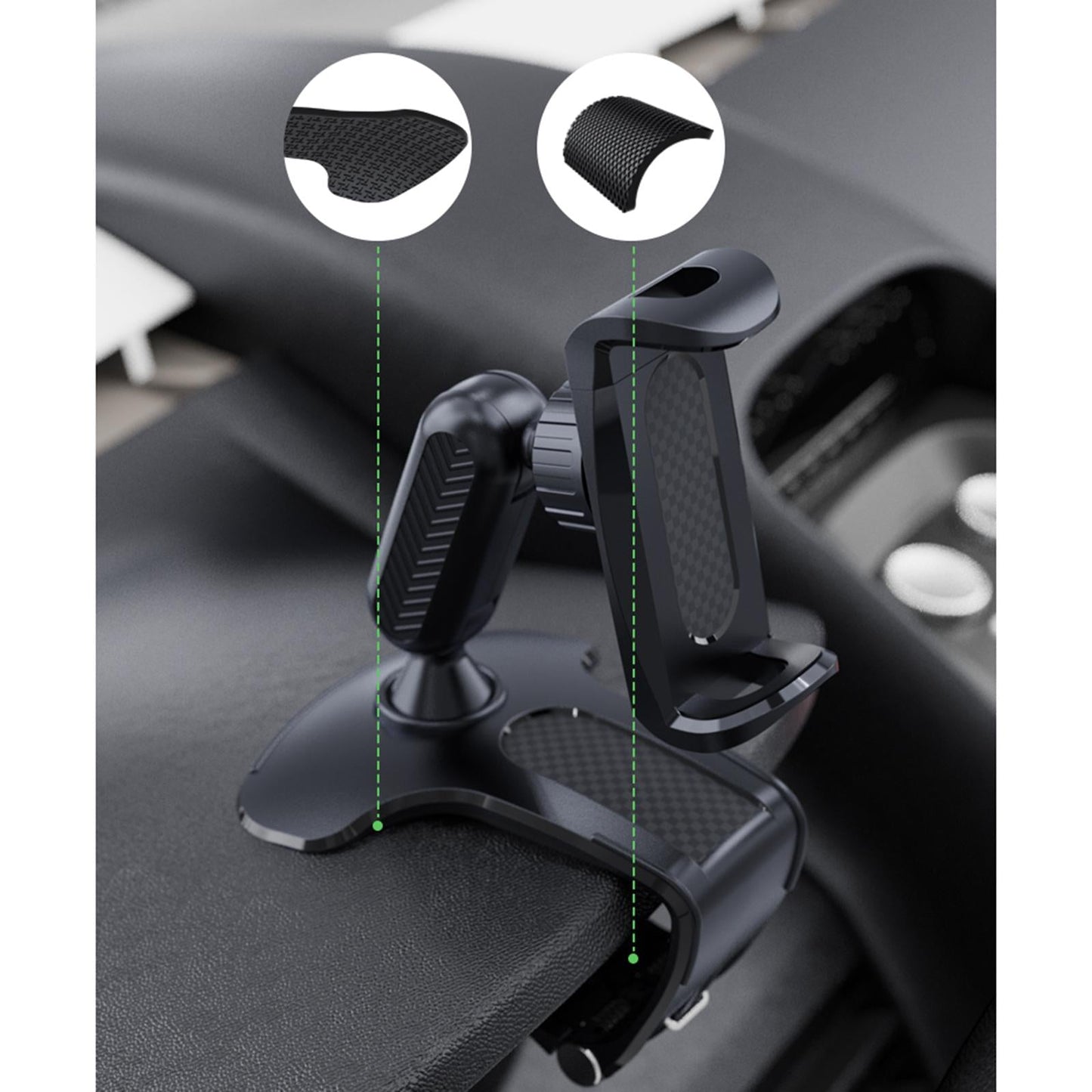 Car Dashboard Phone Bracket 360 Rotatable gm visor Magnetic