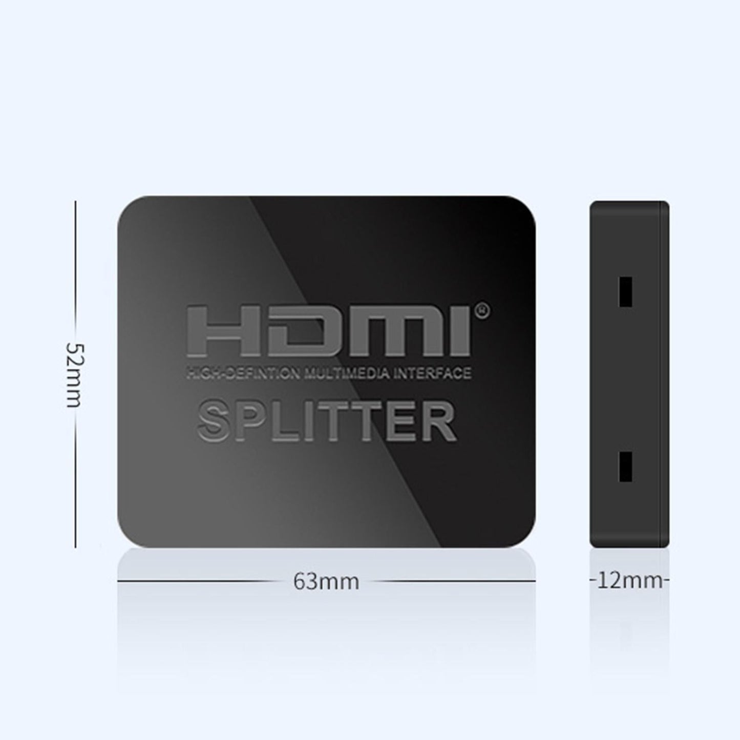 HDMI Splitter Amplifier 1 in 2 Out 4K 1080P for Projector, Laptop Durable