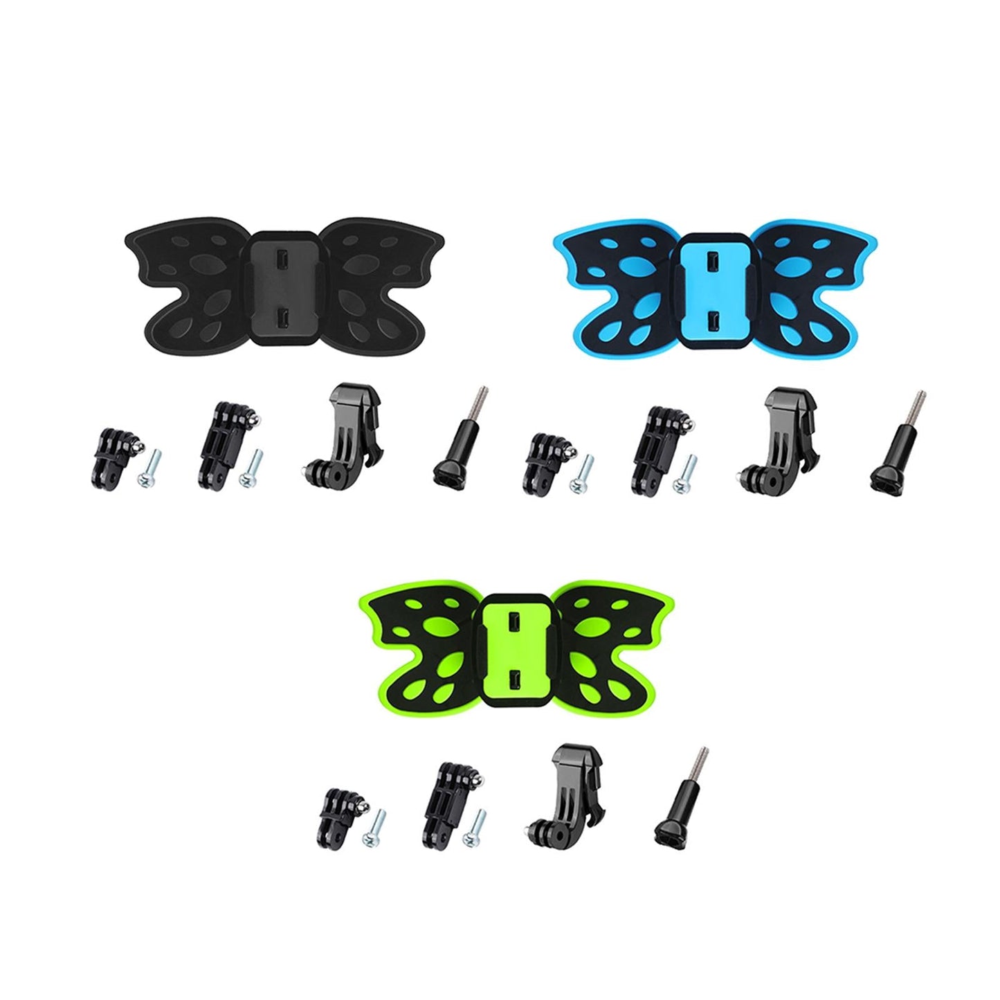 Motorcycle Helmet Chin Strap Mount Shockproof Universal for Action Camera Black