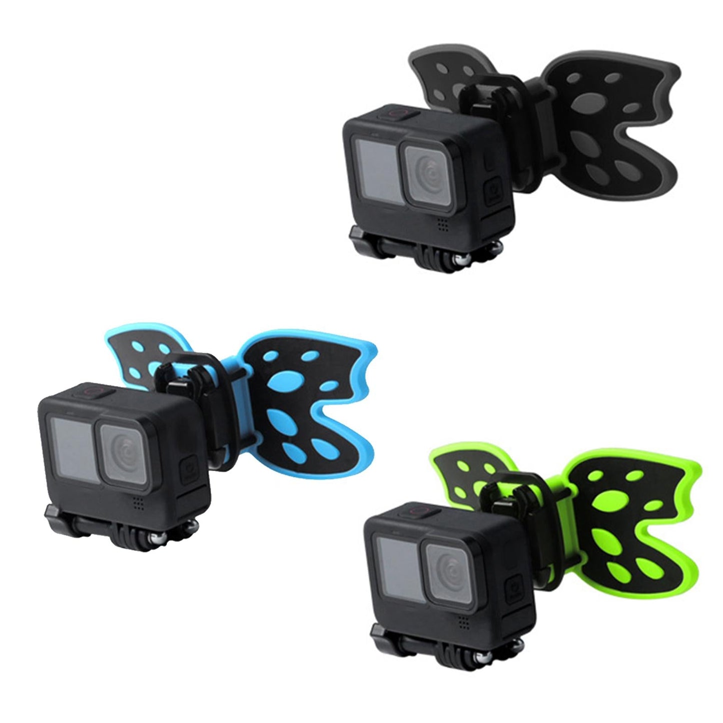 Motorcycle Helmet Chin Strap Mount Shockproof Universal for Action Camera Blue