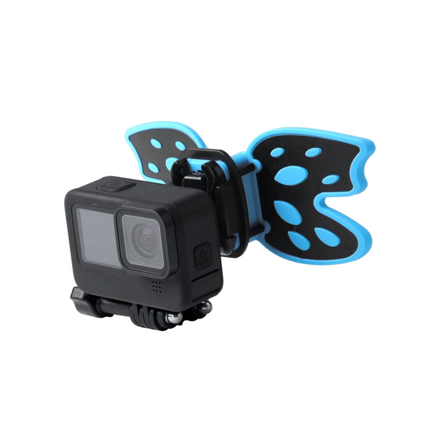Motorcycle Helmet Chin Strap Mount Shockproof Universal for Action Camera Blue